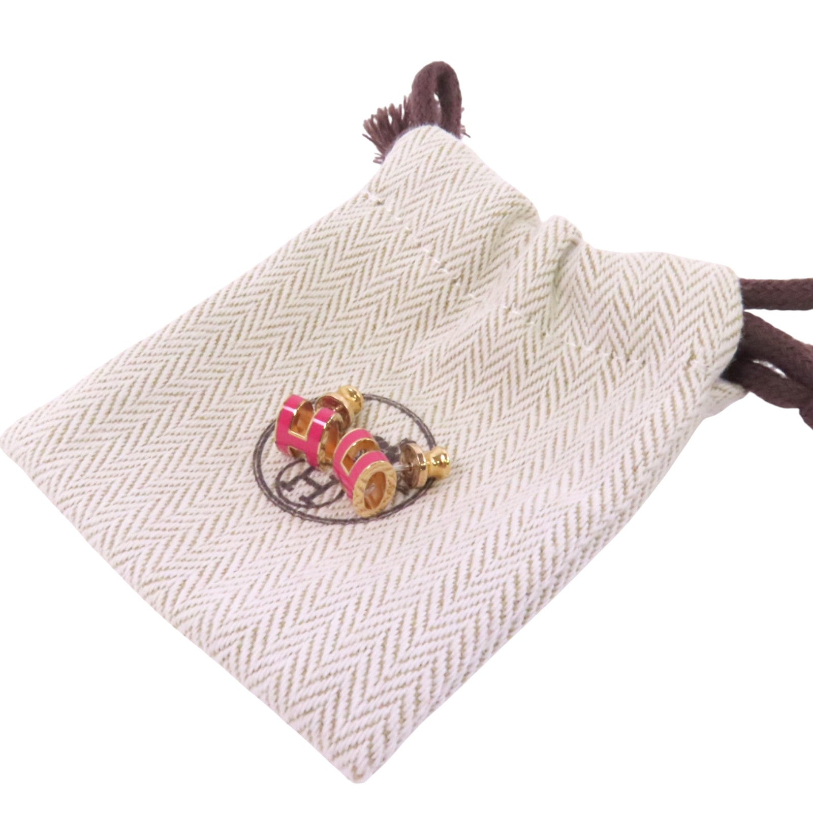 HERMES 金屬/琺瑯Pop H Earrings金扣耳環