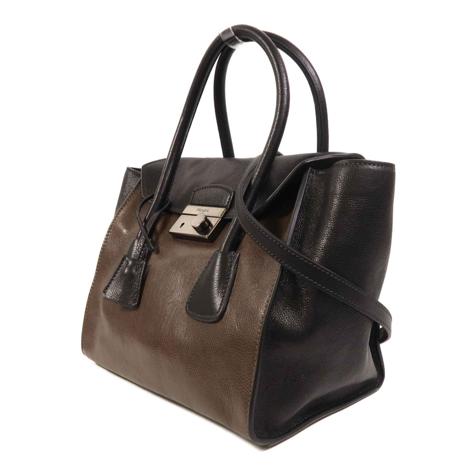 PRADA 牛皮皮革2 Way Shoulder手挽肩背兩用袋