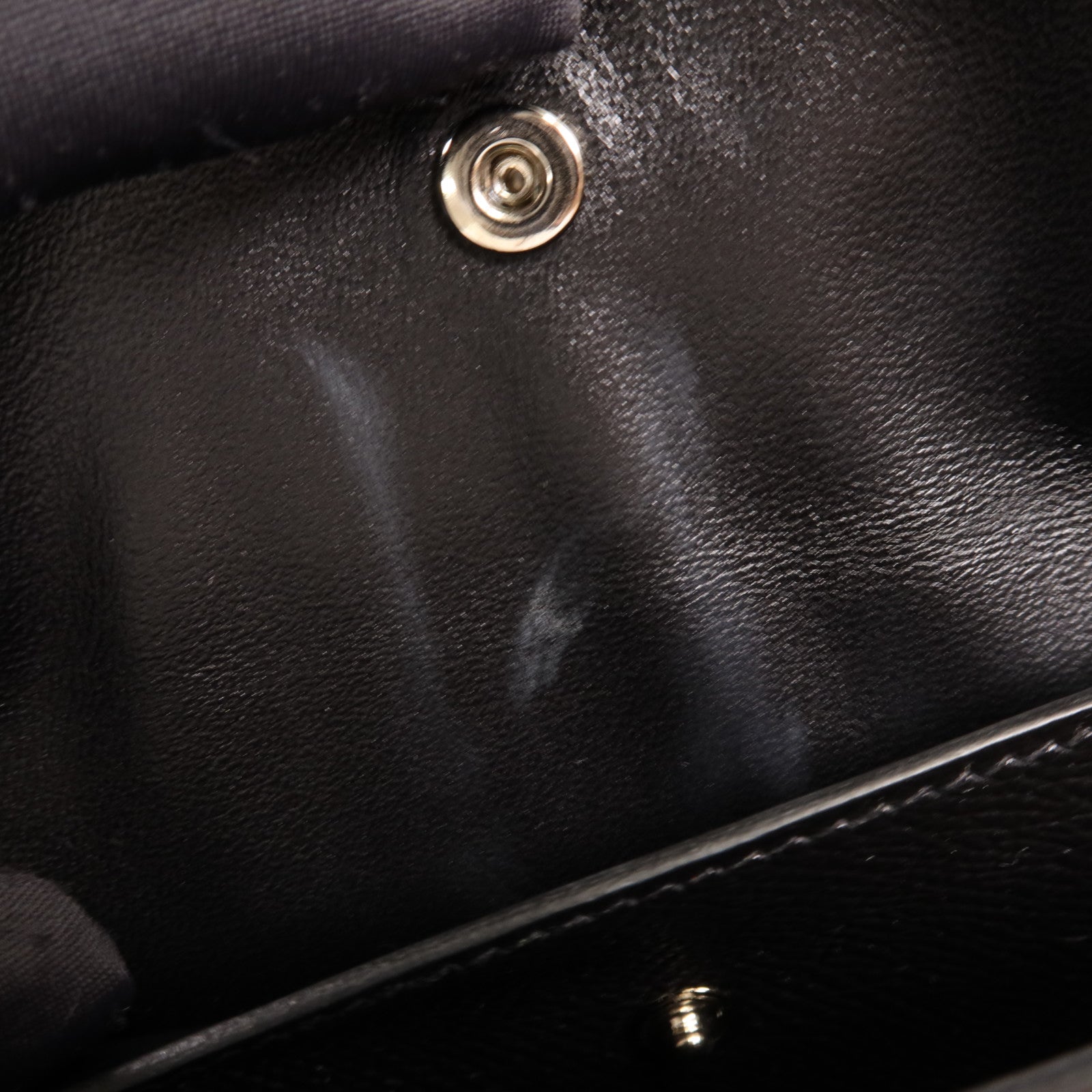 HERMES Epsom皮革Verrou 23銀扣肩背袋Noir