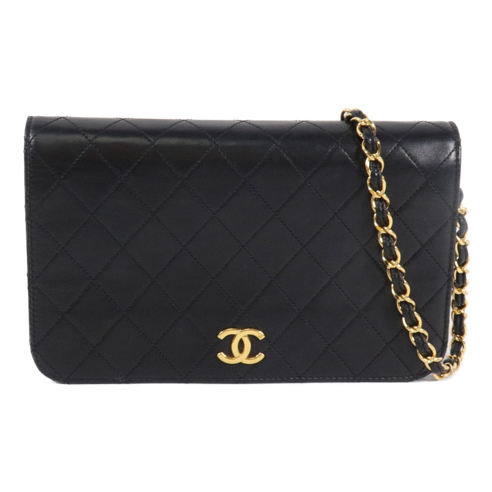 CHANEL 羊皮皮革Vintage Shoulder Bag鏈帶肩背袋
