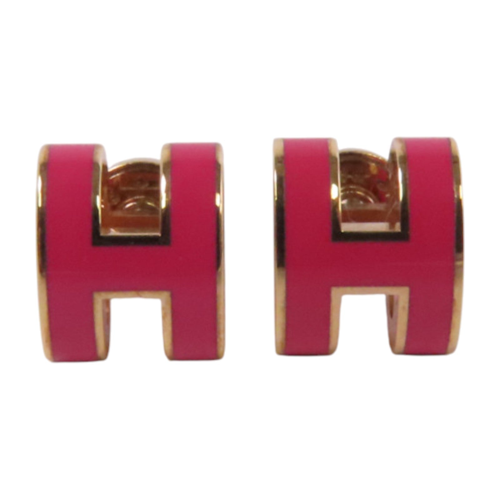 HERMES 金屬/琺瑯Pop H Earrings金扣耳環