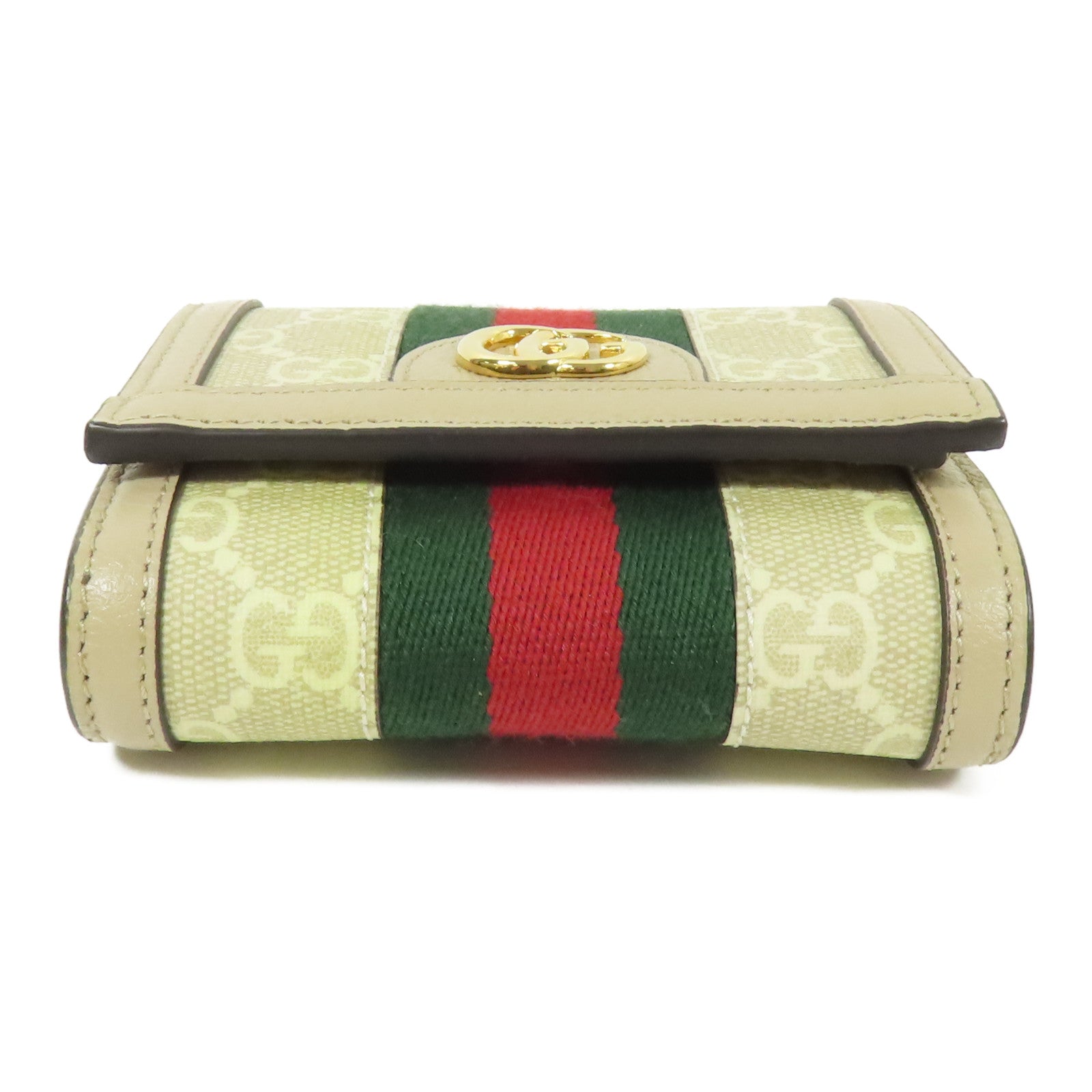 GUCCI 塗層帆布Ophidia Card Case Wallet金扣錢包