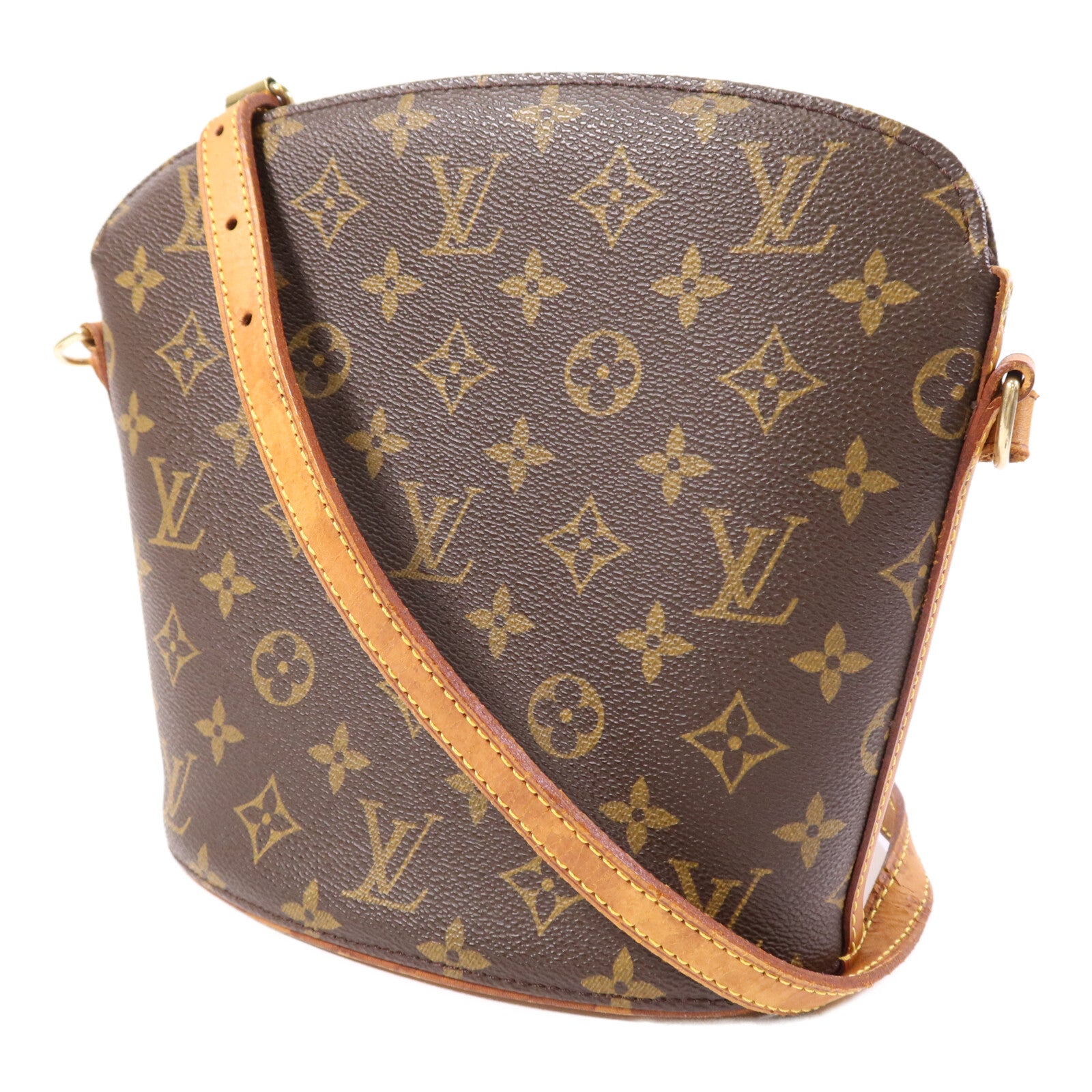 LOUIS VUITTON 【激減優惠】Monogram Drouot金扣肩背袋