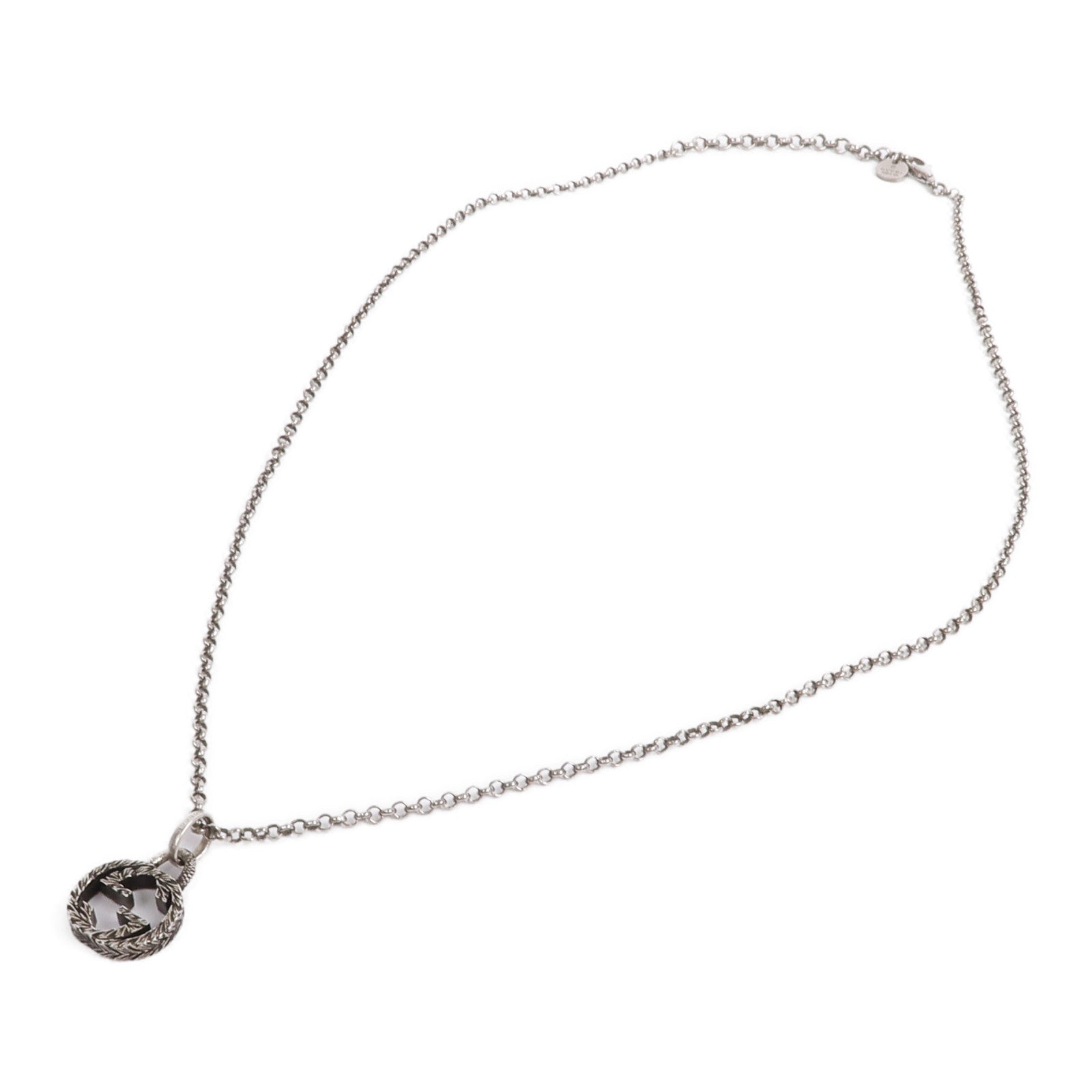 GUCCI 925純銀Interlocking G Necklace項鍊