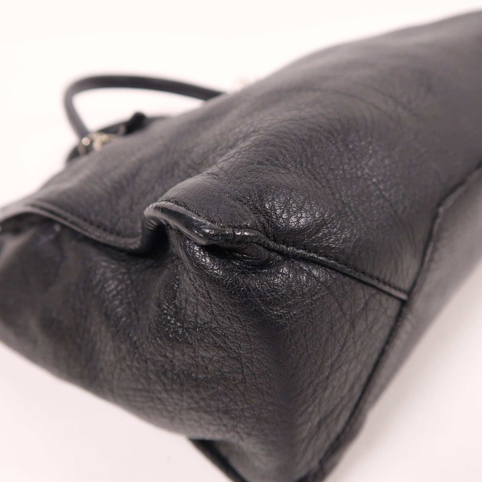 BALENCIAGA 羊皮皮革Papier Mini銀扣手挽肩背兩用袋