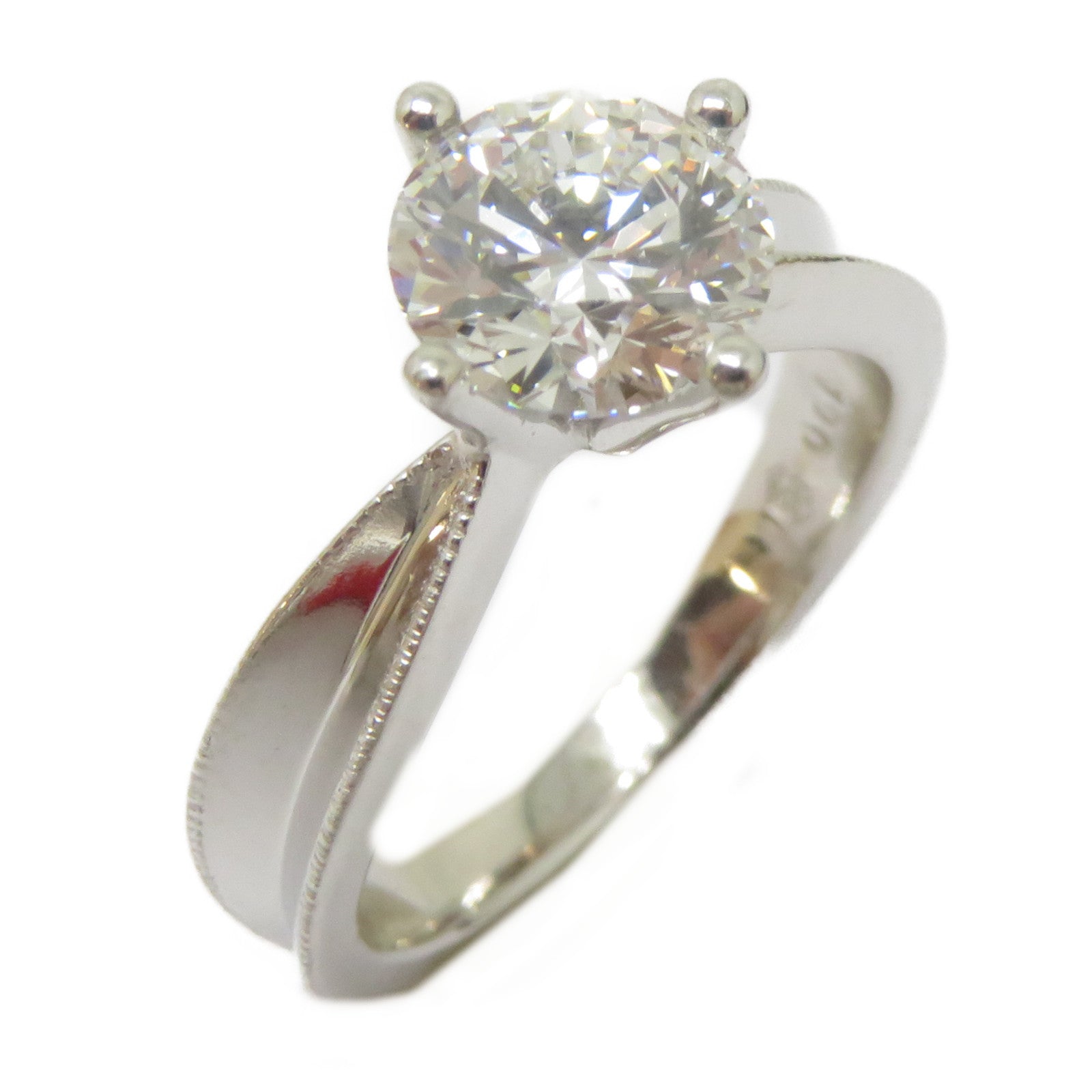 JEWELRY 【激減優惠】18K白金Diamond Ring 1.0ct鑽石戒指US#3.5