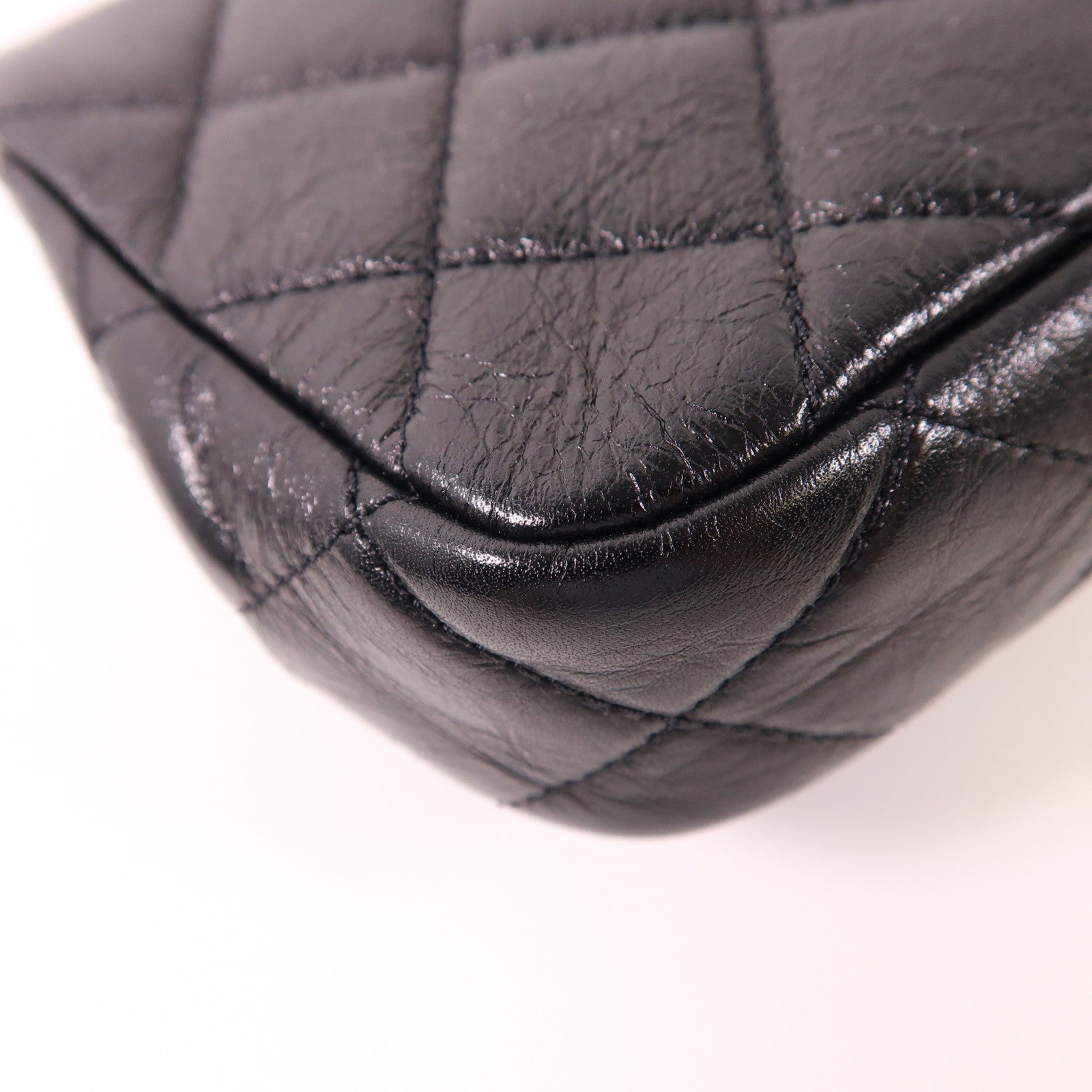 CHANEL 牛皮皮革Chain Shoulder Bag金扣鏈帶肩背袋