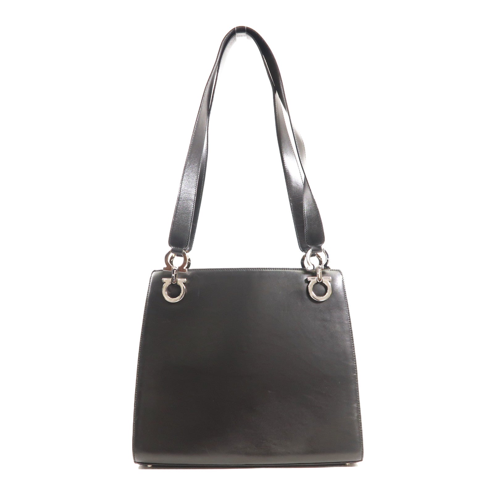 Salvatore Ferragamo 【激減優惠】牛皮皮革Shoulder Bag銀扣肩背袋