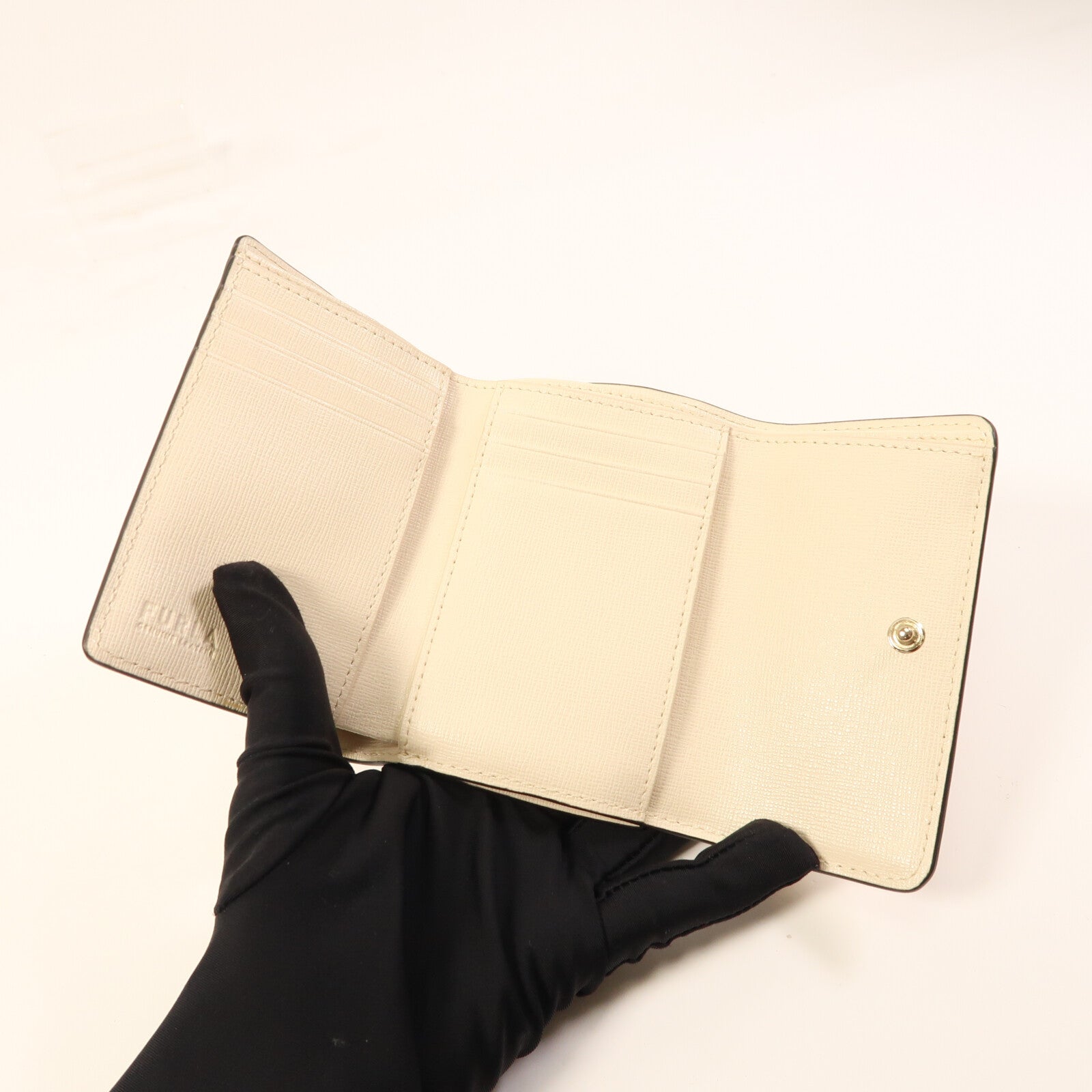 Furla 牛皮皮革Wallet金扣錢包