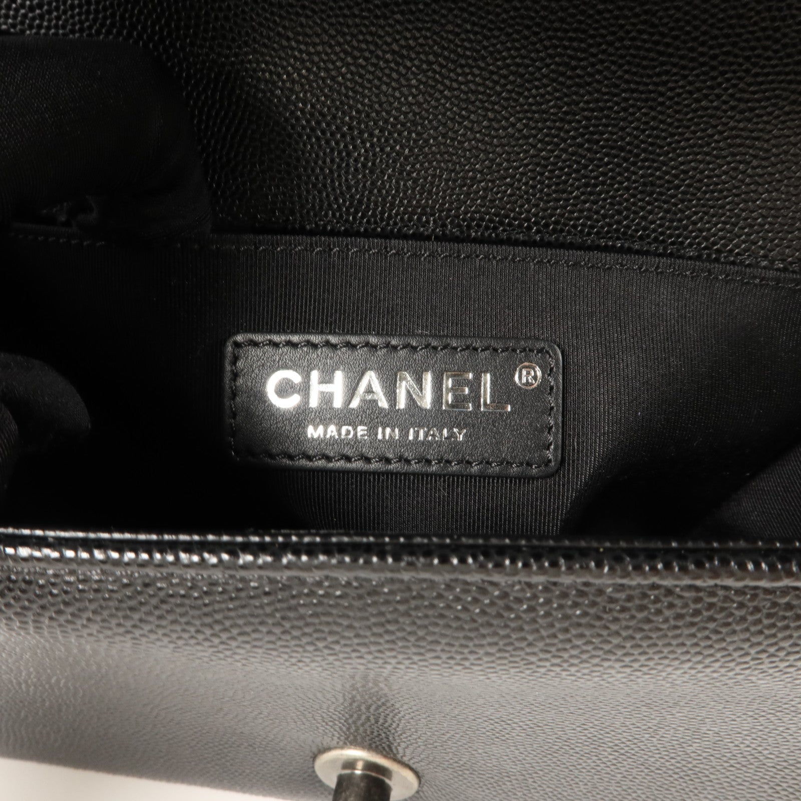 CHANEL 牛皮皮革Boy 20鏈帶肩背袋