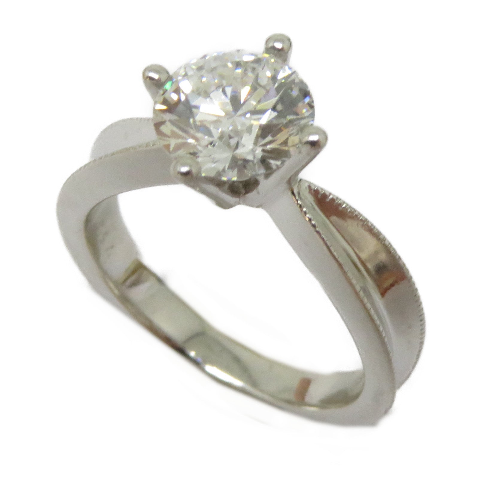JEWELRY 【激減優惠】18K白金Diamond Ring 1.0ct鑽石戒指US#3.5