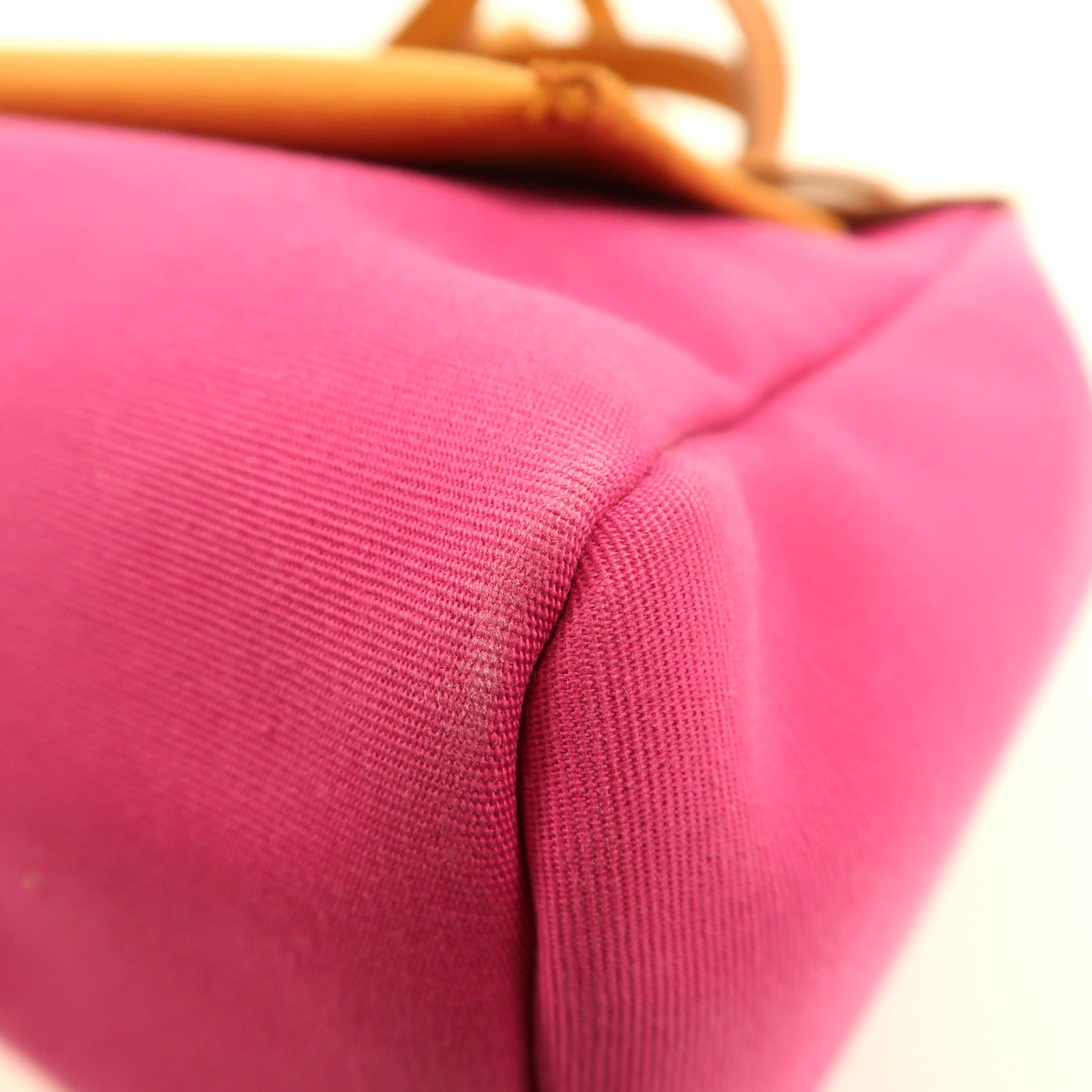 HERMES 帆布Herbag PM銀扣手挽肩背兩用袋