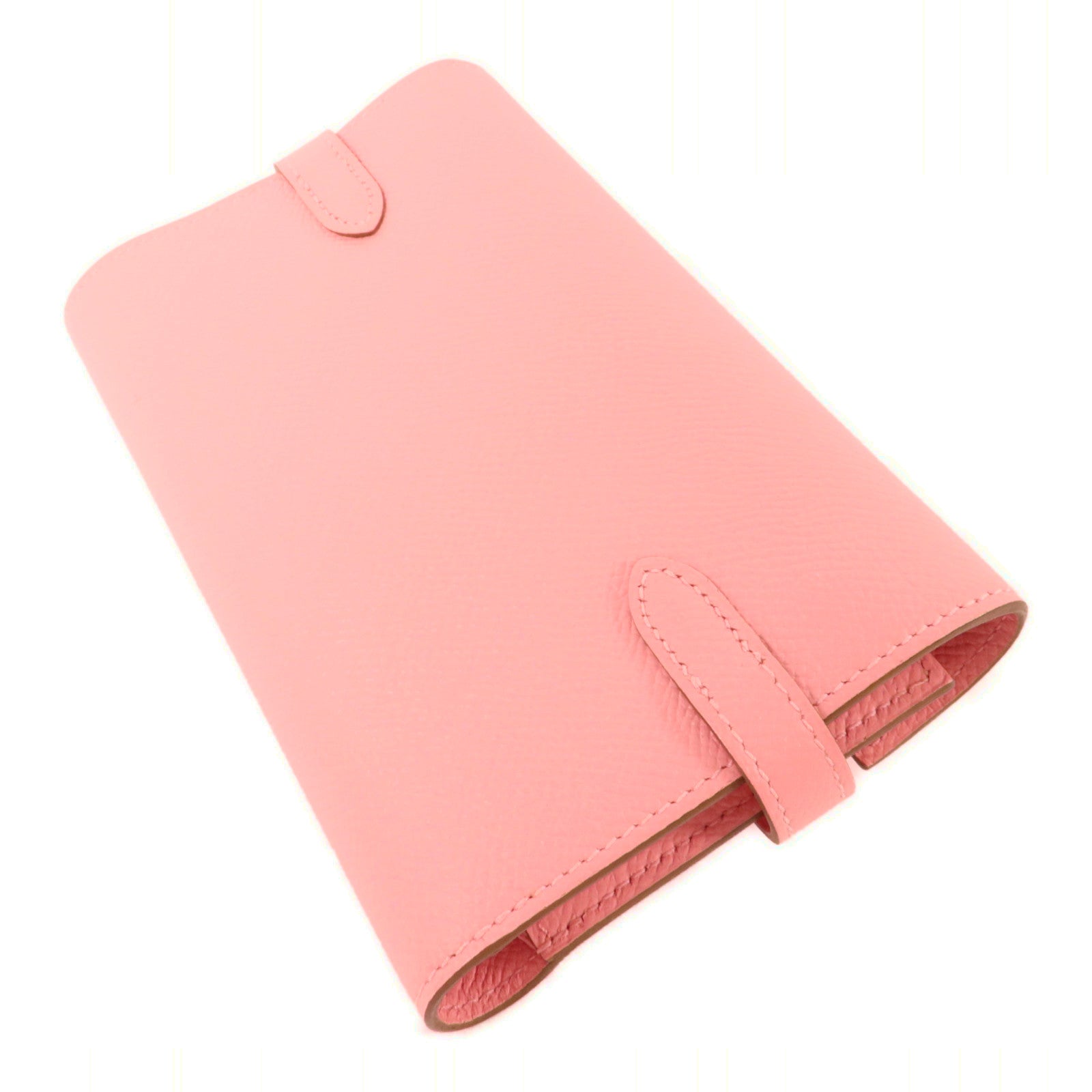 HERMES Epsom皮革Kelly Wallet M錢包Rose Confetti
