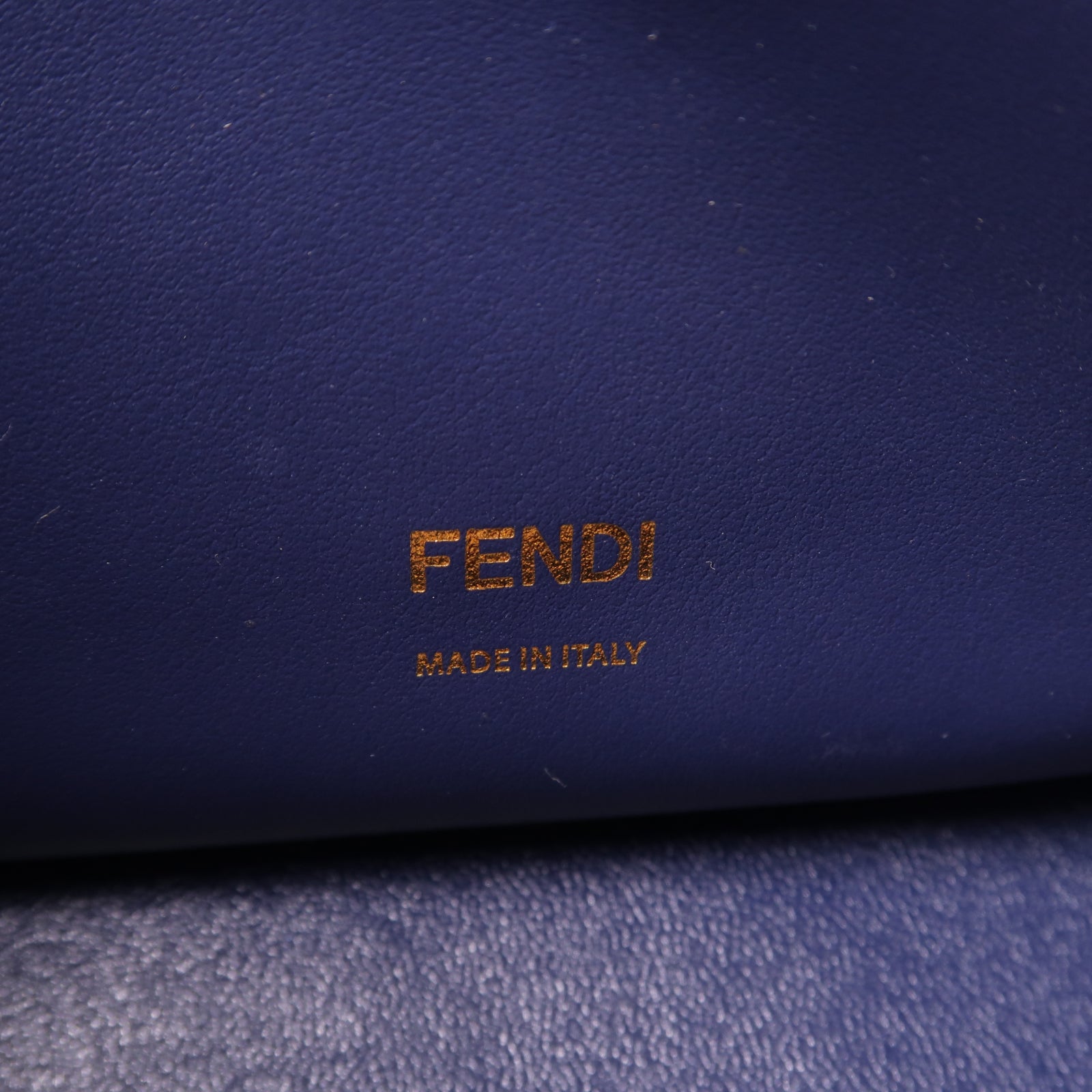 FENDI 牛皮皮革2Way Shoulder金扣手挽肩背兩用袋棕色
