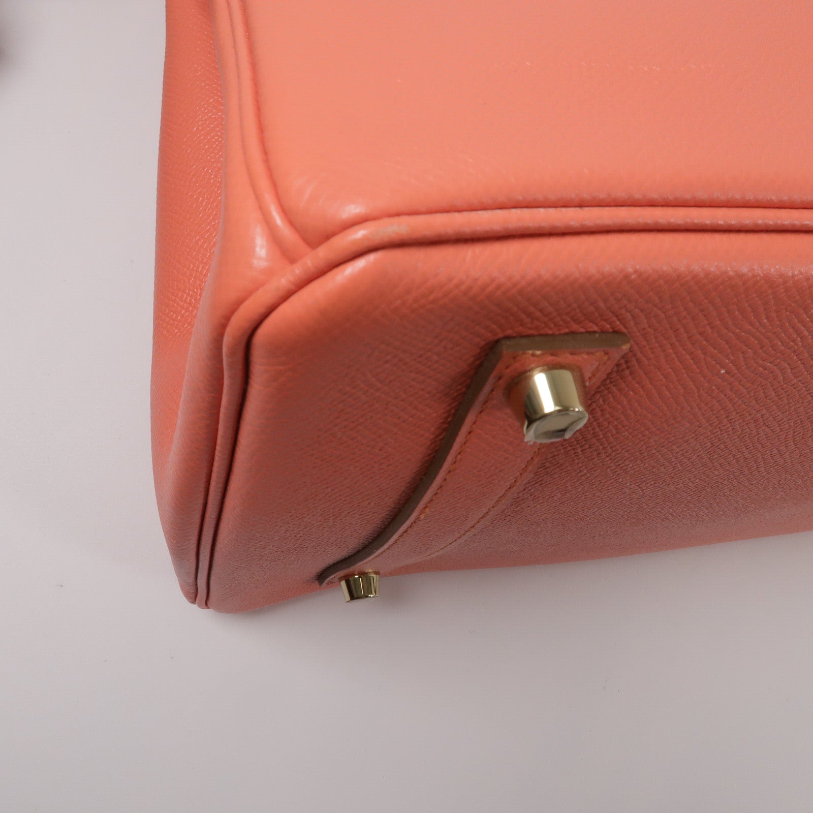 HERMES Epsom皮革Birkin 35手挽袋Flamingo