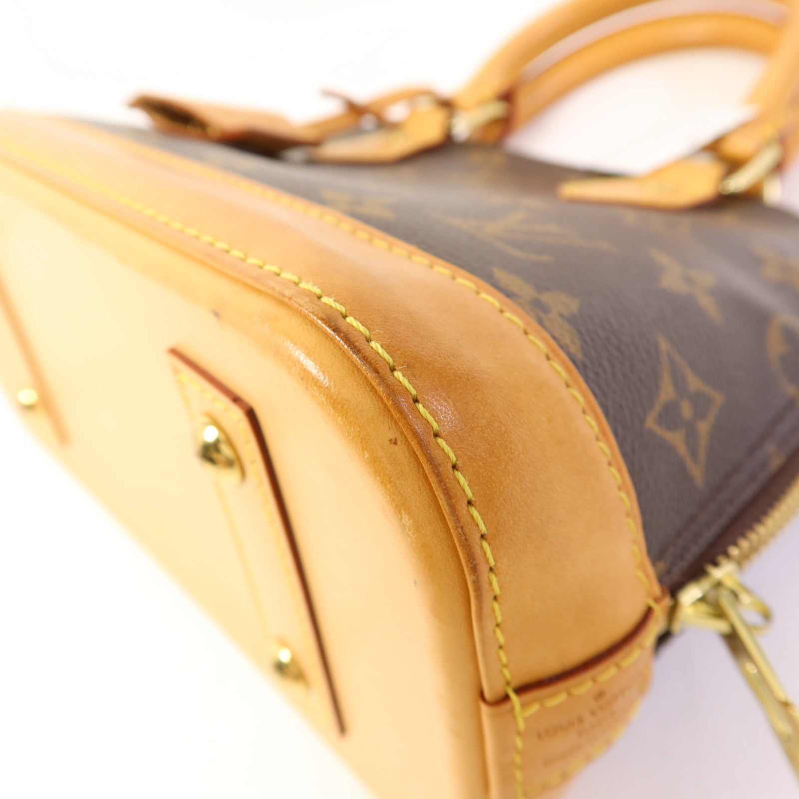 LOUIS VUITTON Monogram Alma BB金扣手挽肩背兩用袋