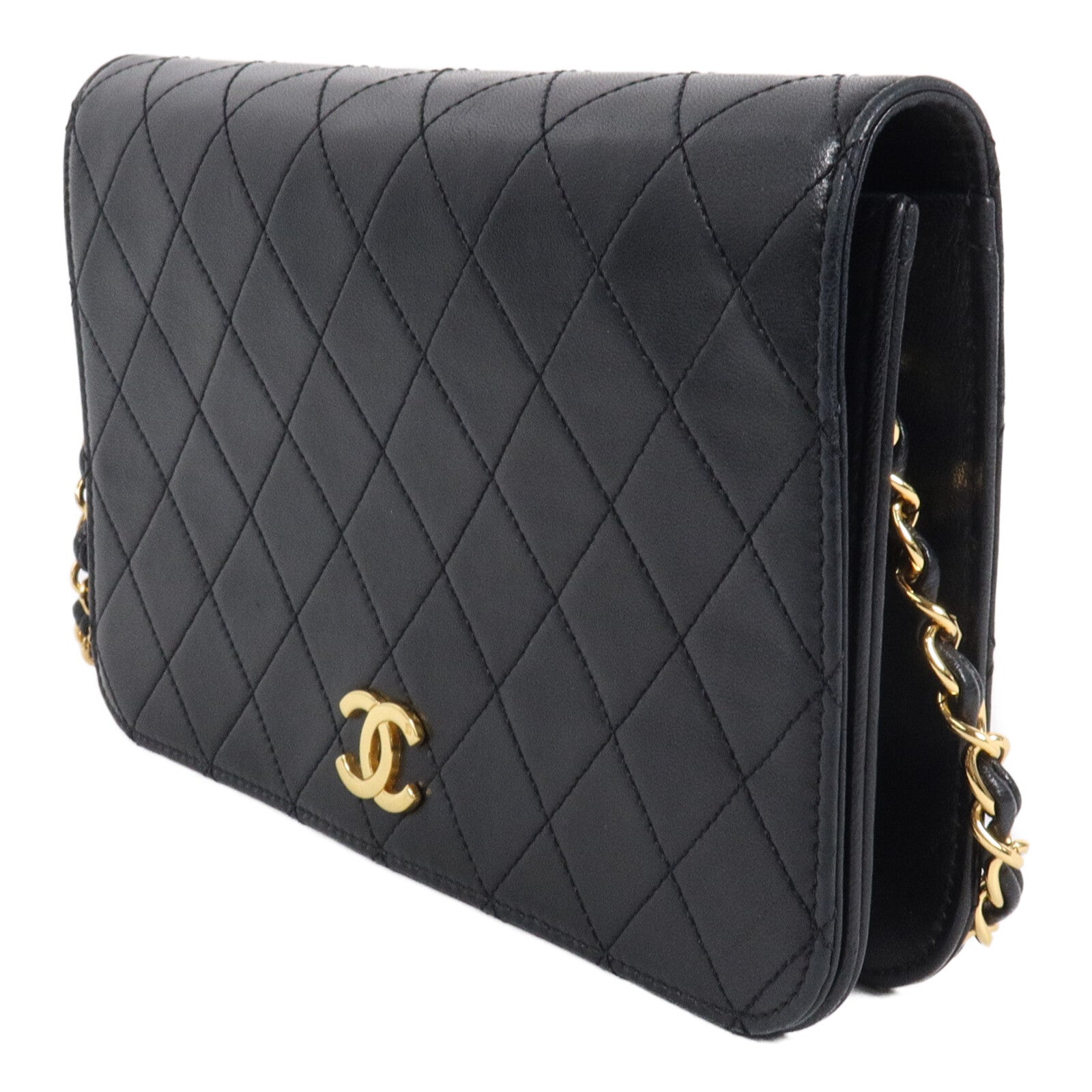 CHANEL 羊皮皮革Vintage Shoulder Bag鏈帶肩背袋