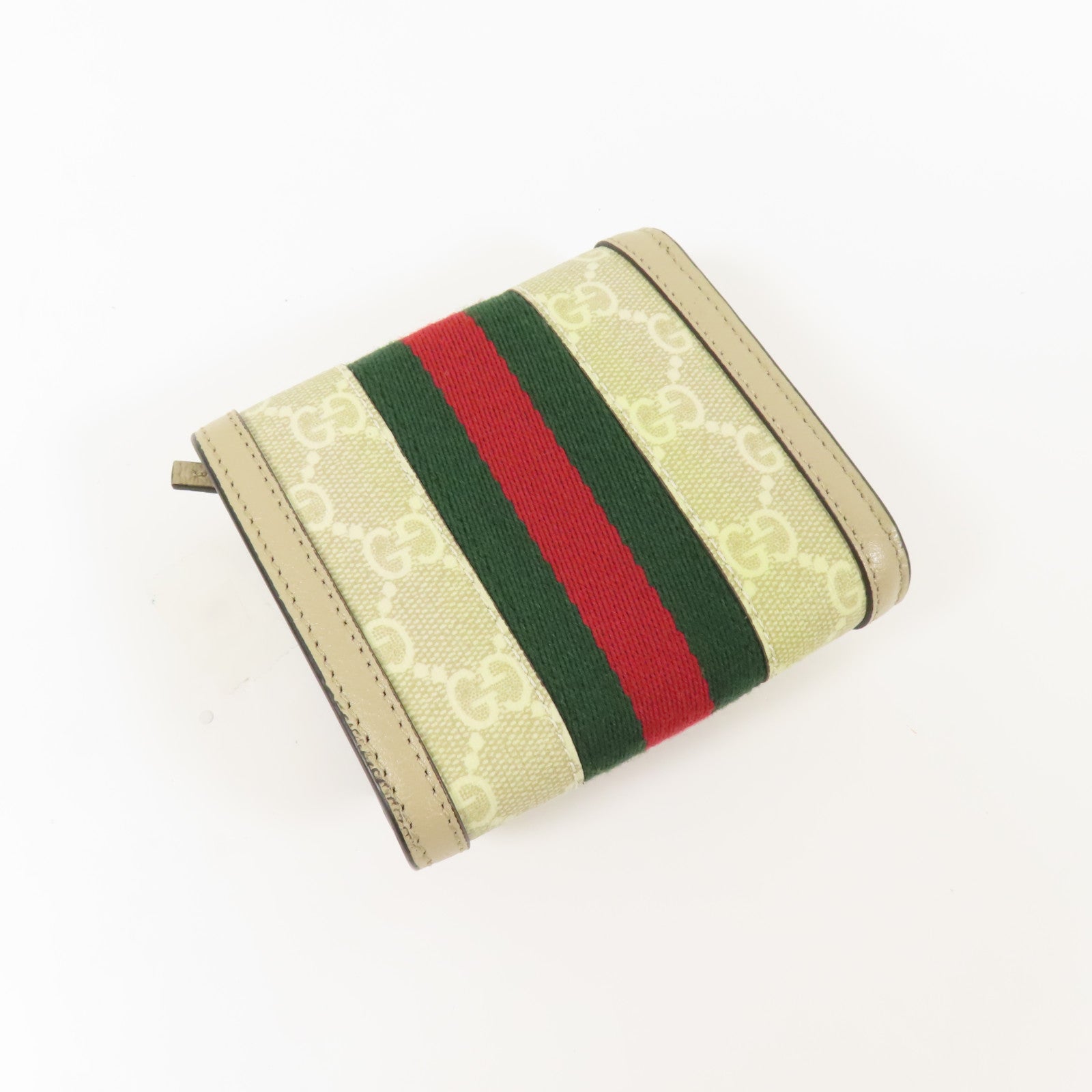 GUCCI 塗層帆布Ophidia Card Case Wallet金扣錢包