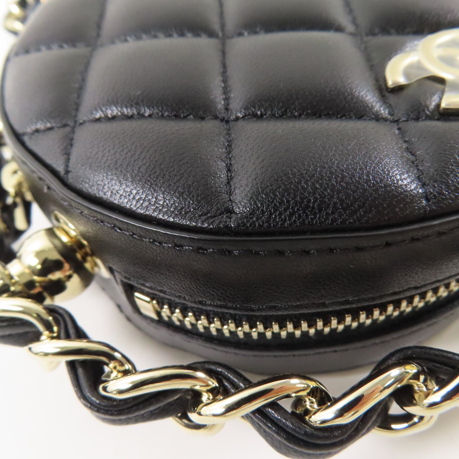 CHANEL 【激減優惠】羊皮皮革Handbag金扣手挽袋