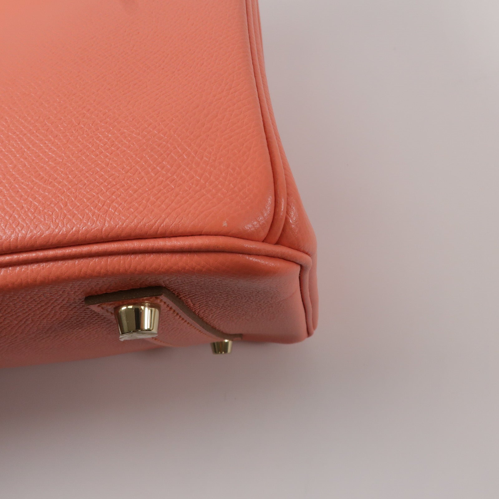 HERMES Epsom皮革Birkin 35手挽袋Flamingo