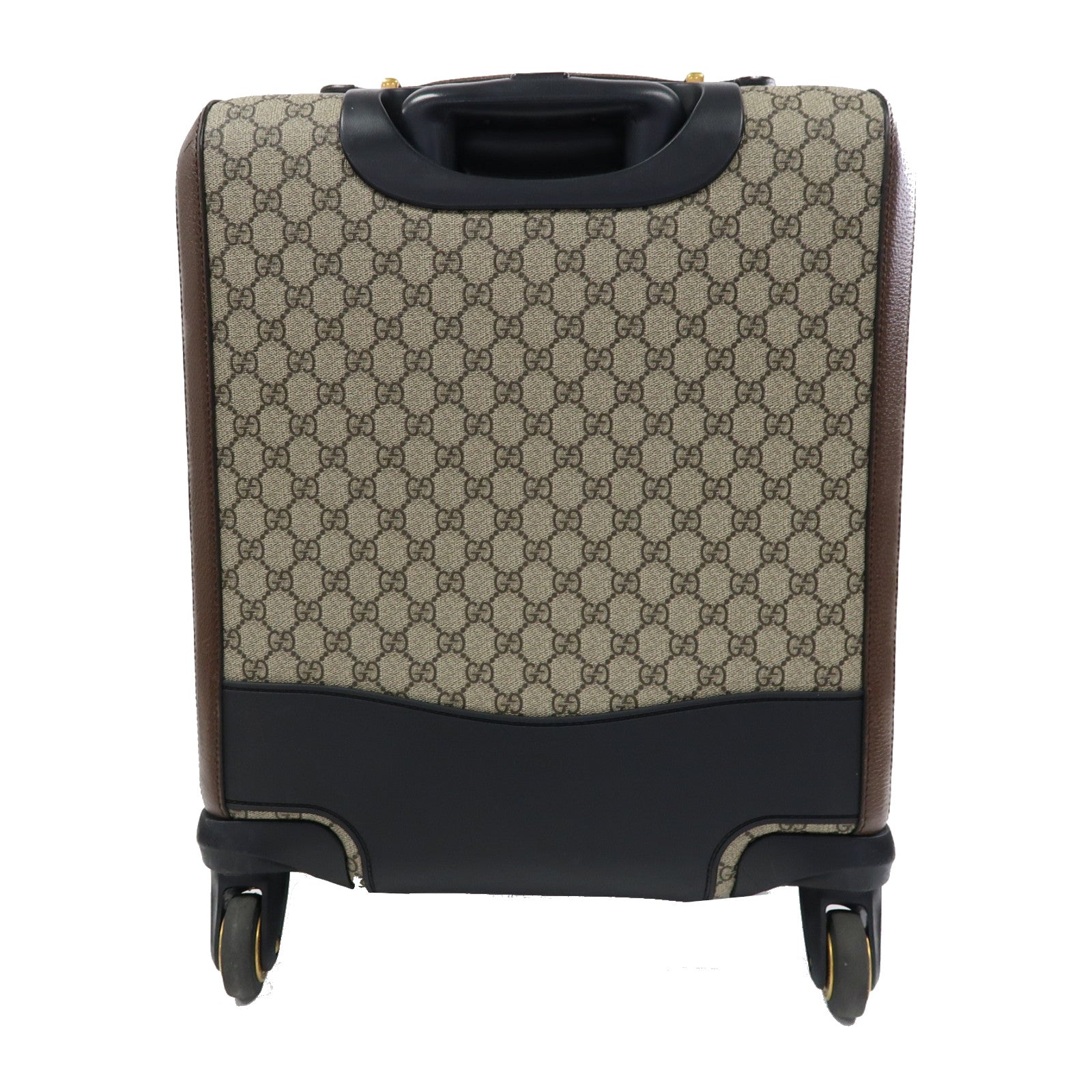 GUCCI 塗層帆布Savoy Suitcase金扣行李箱啡色