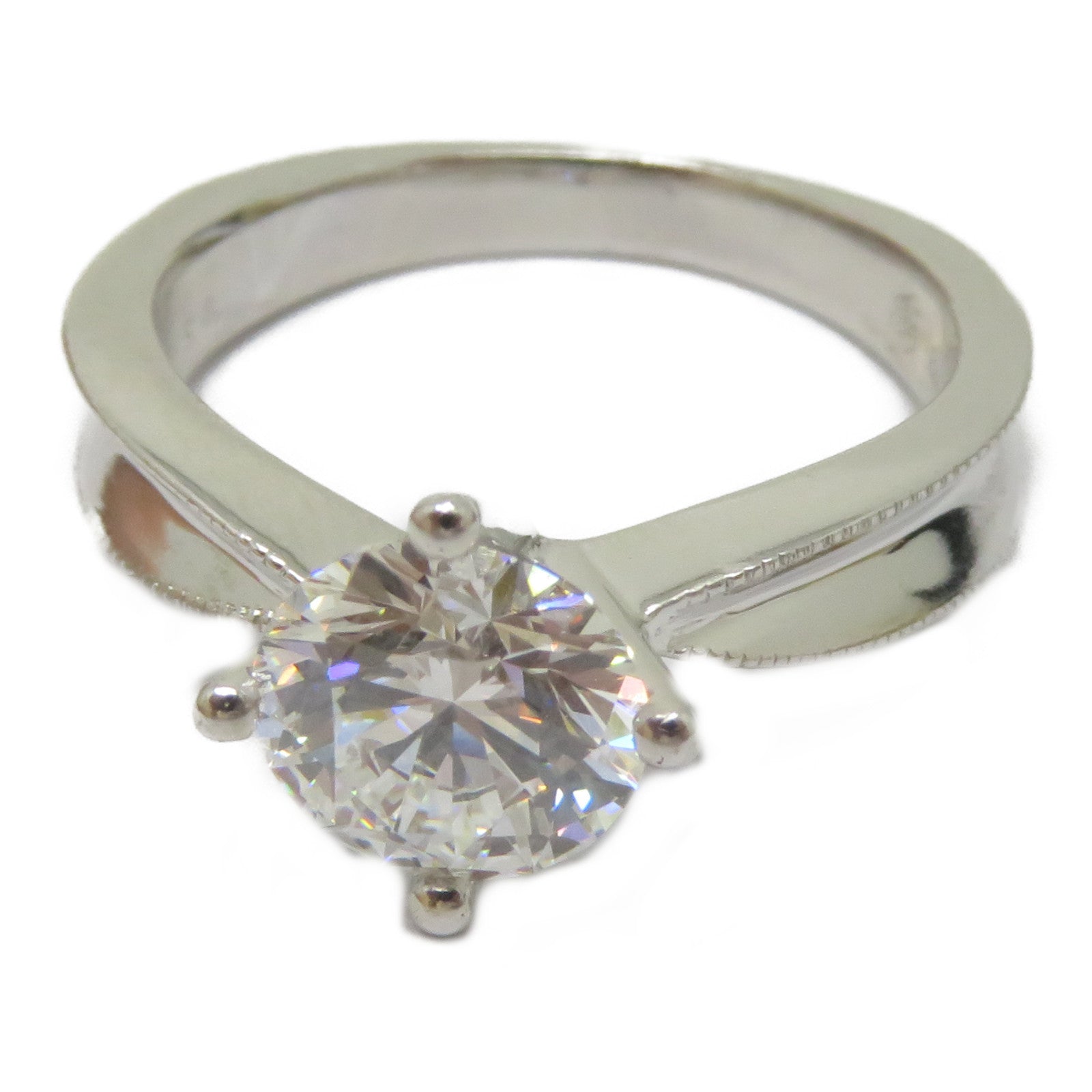 JEWELRY 【激減優惠】18K白金Diamond Ring 1.0ct鑽石戒指US#3.5