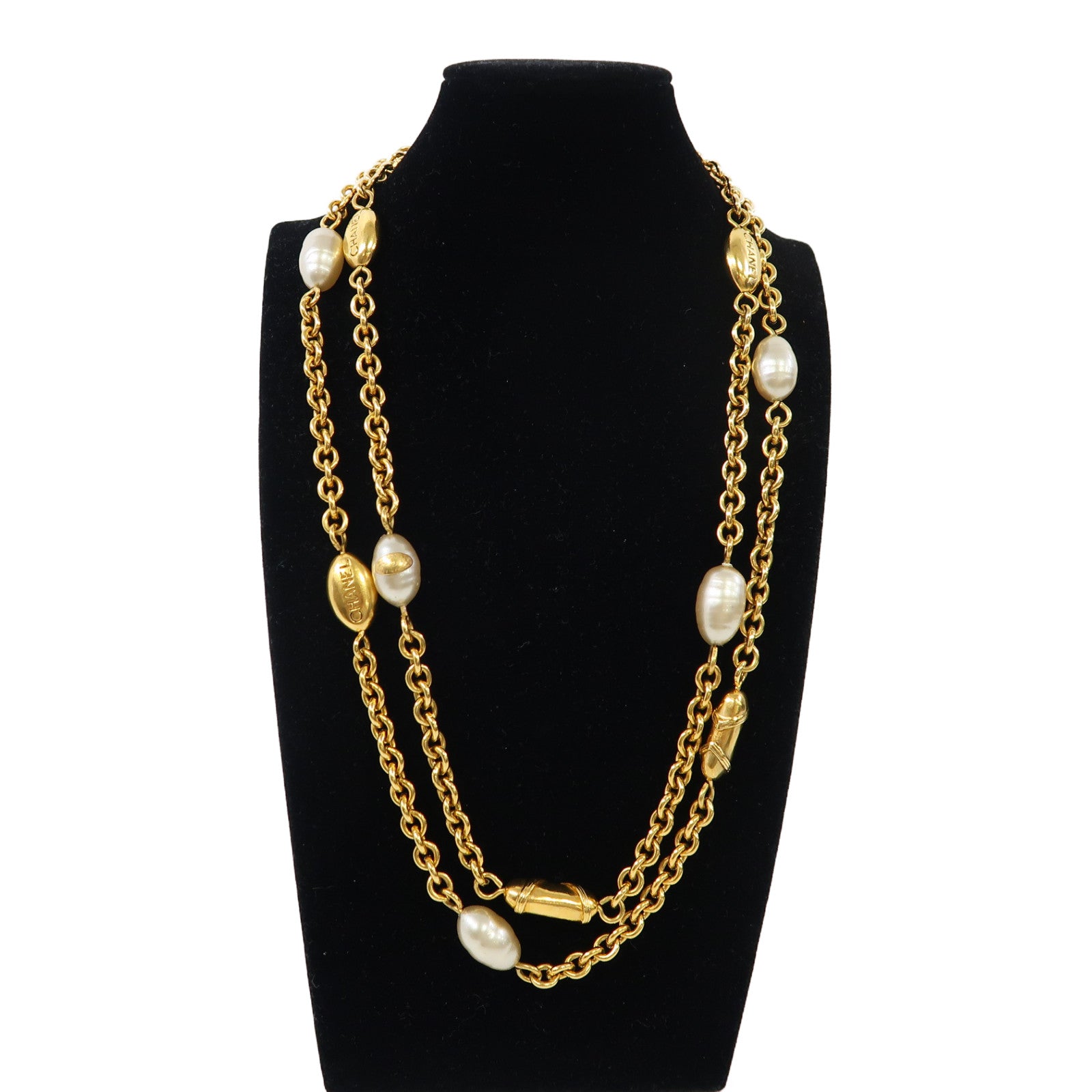 CHANEL 金屬Necklace項鏈金色