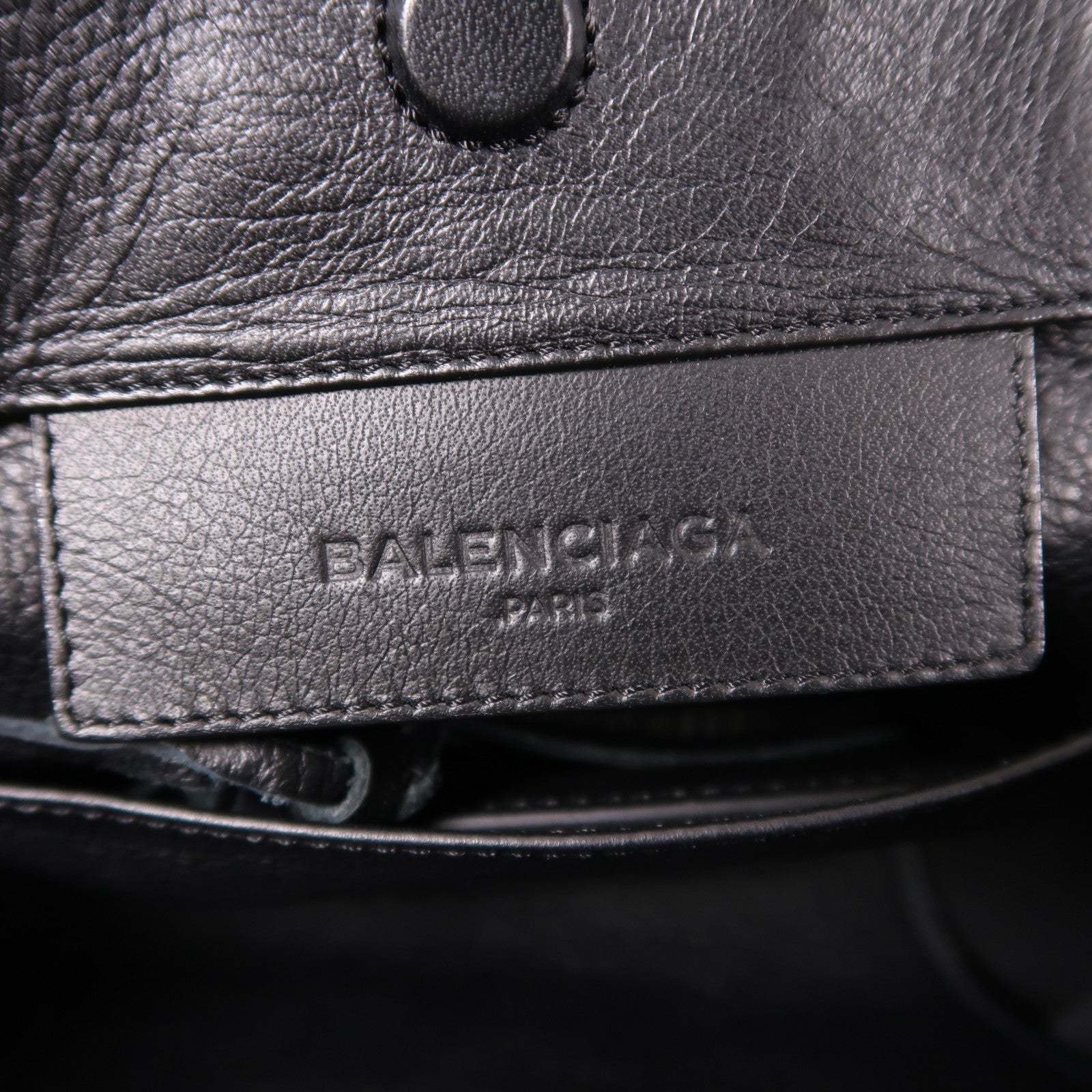 BALENCIAGA 羊皮皮革Papier Mini銀扣手挽肩背兩用袋