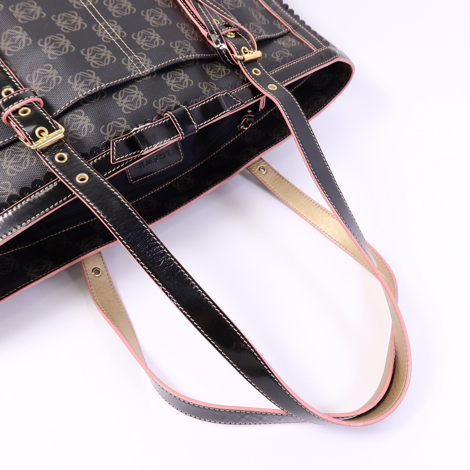 LOEWE 帆布Anagram Shoulder Bag肩背袋
