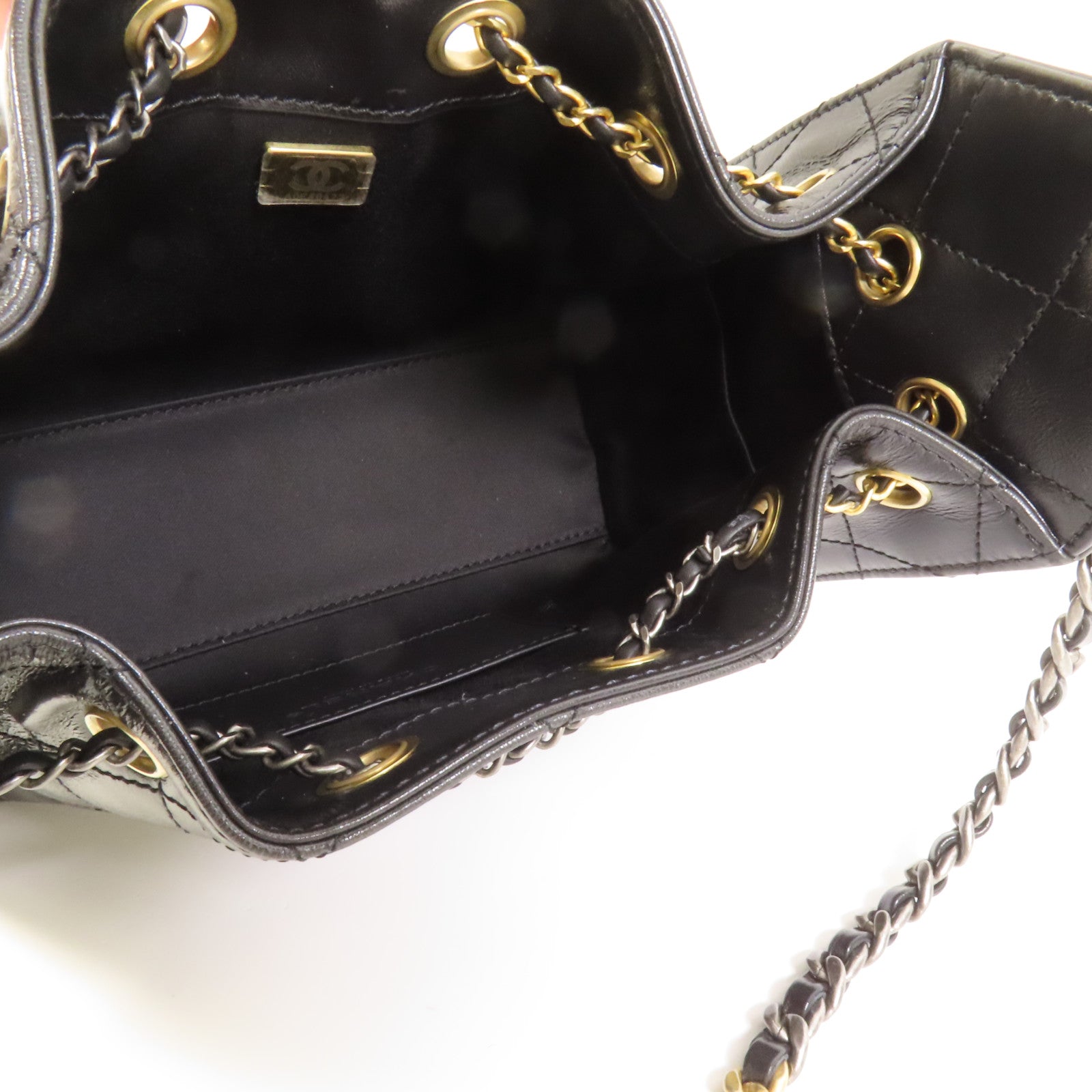CHANEL 牛皮皮革Chanel 25 Mini金扣鏈帶肩背袋