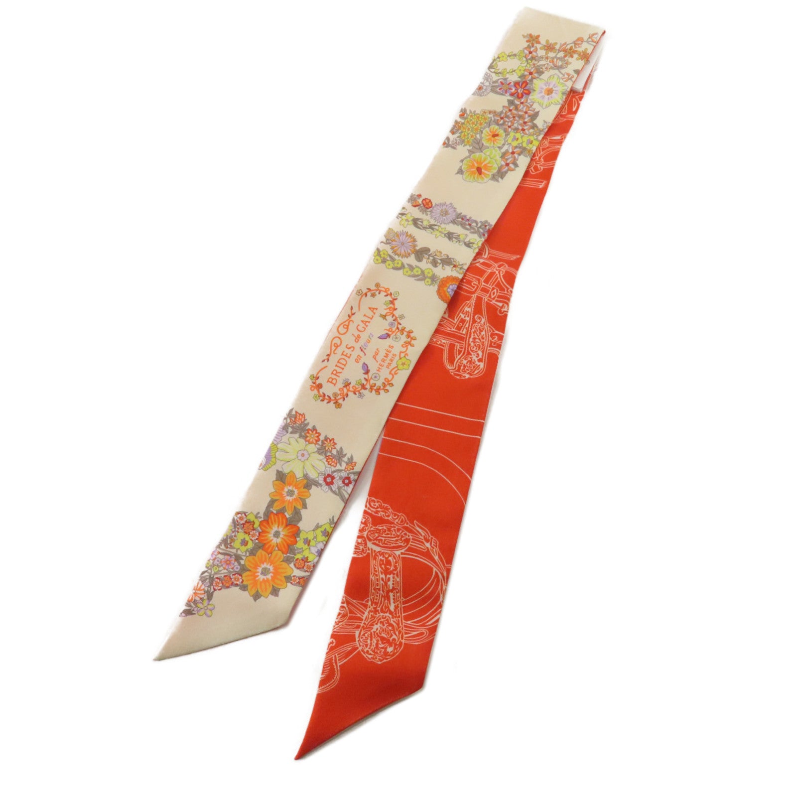 HERMES 【激減優惠】絲質Twilly絲巾