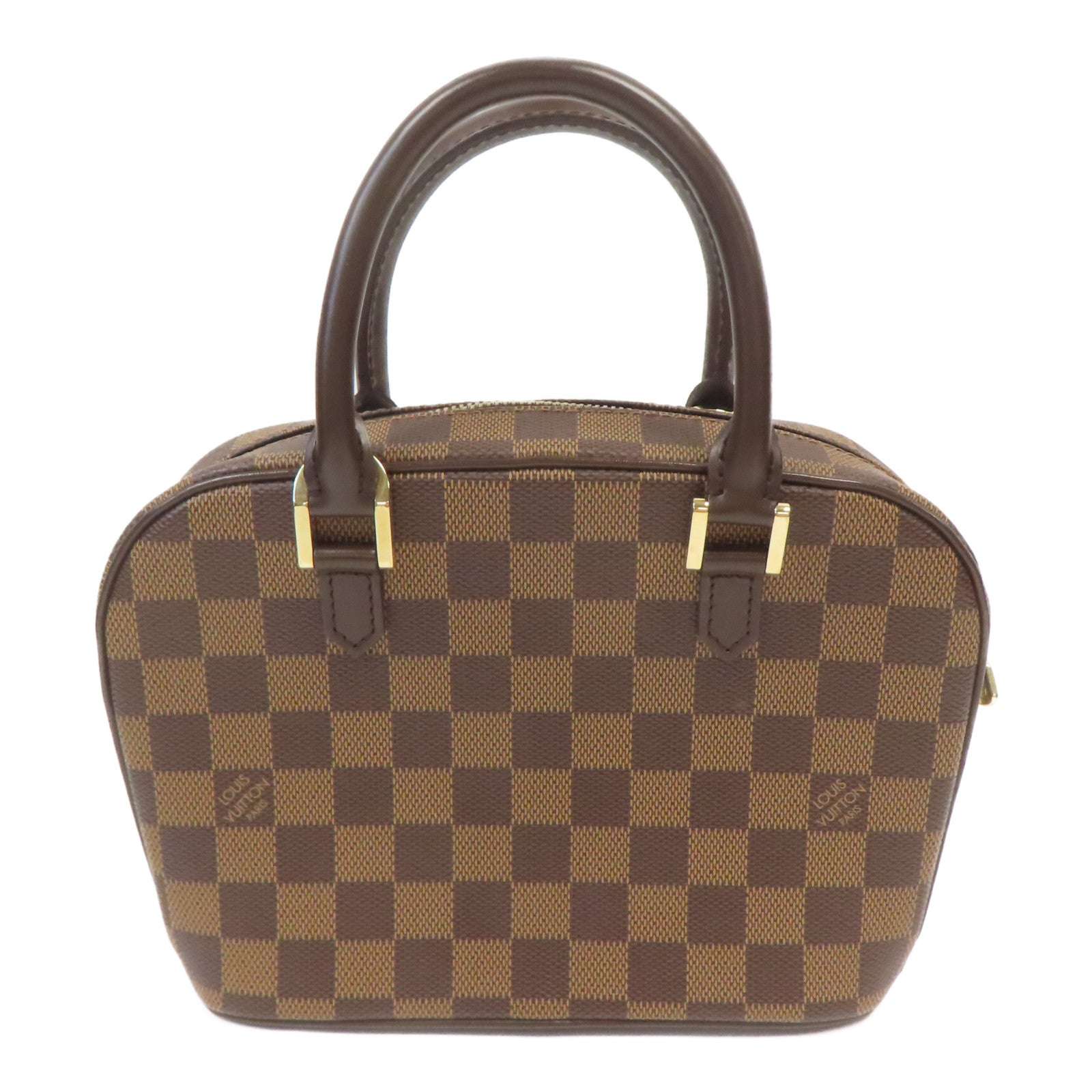 LOUIS VUITTON Damier Sarria Mini金扣手挽袋啡色
