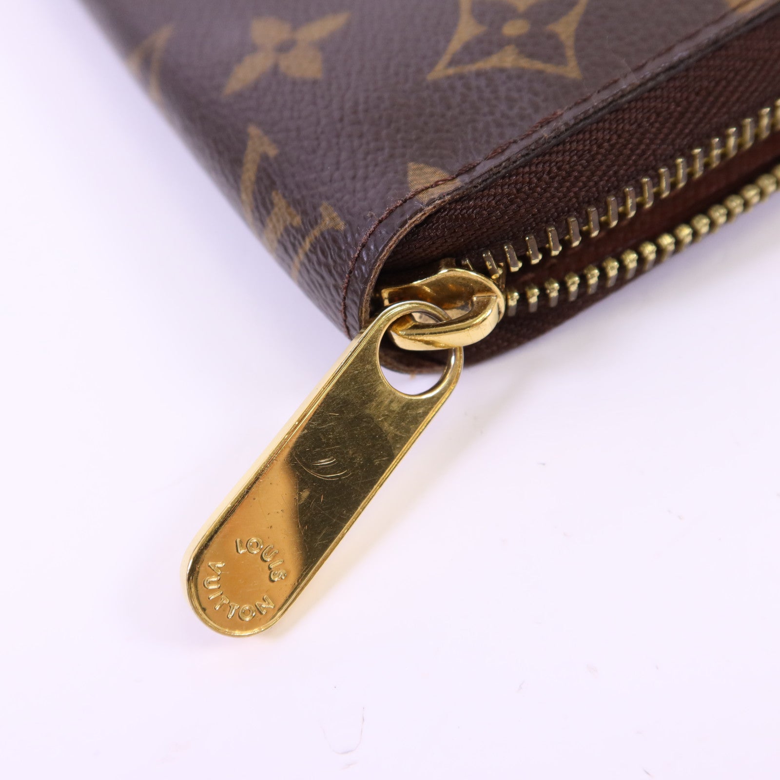 LOUIS VUITTON Monogram Zipper Long Wallet金扣長錢包