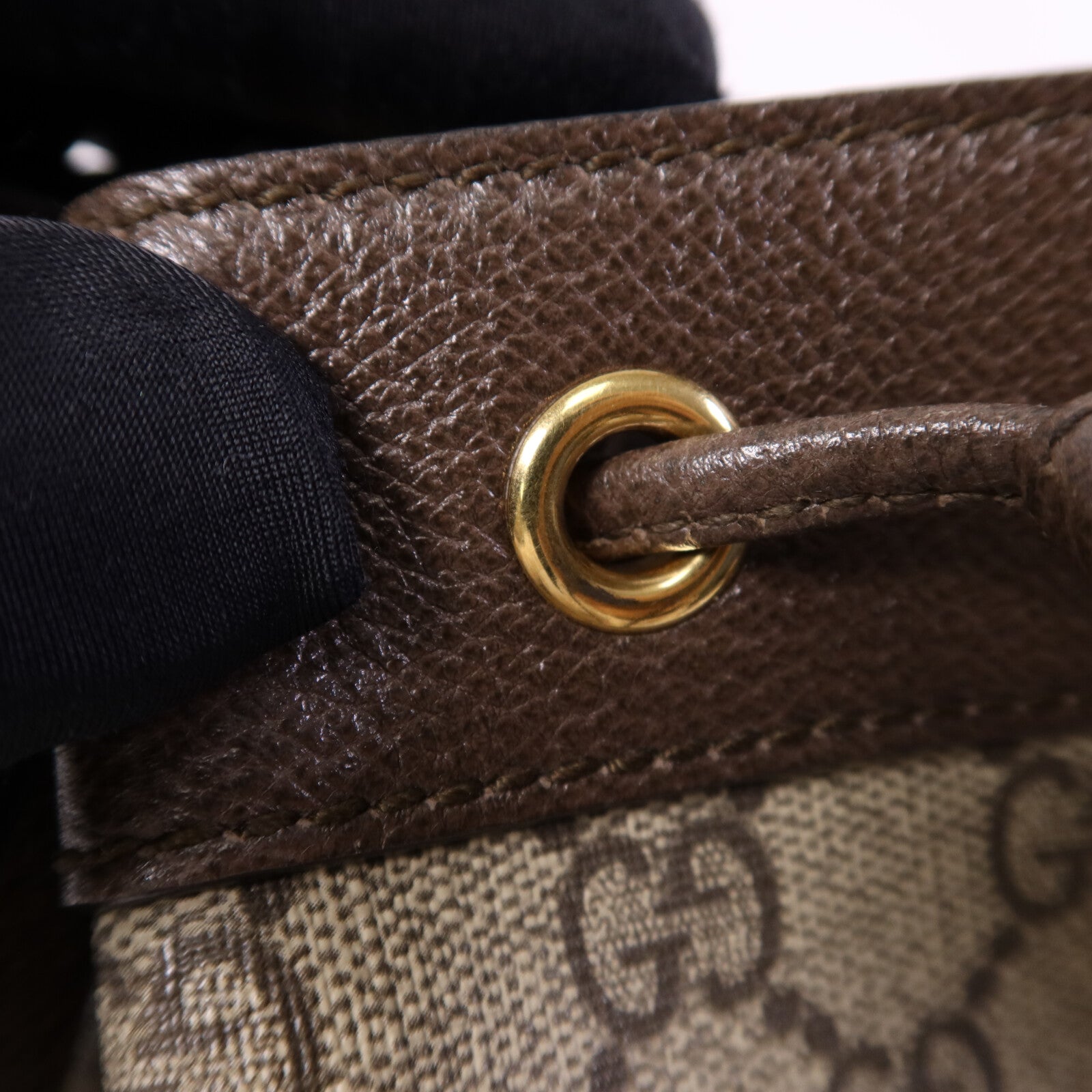 GUCCI 塗層帆布Ophidia Mini Bucket金扣肩背袋