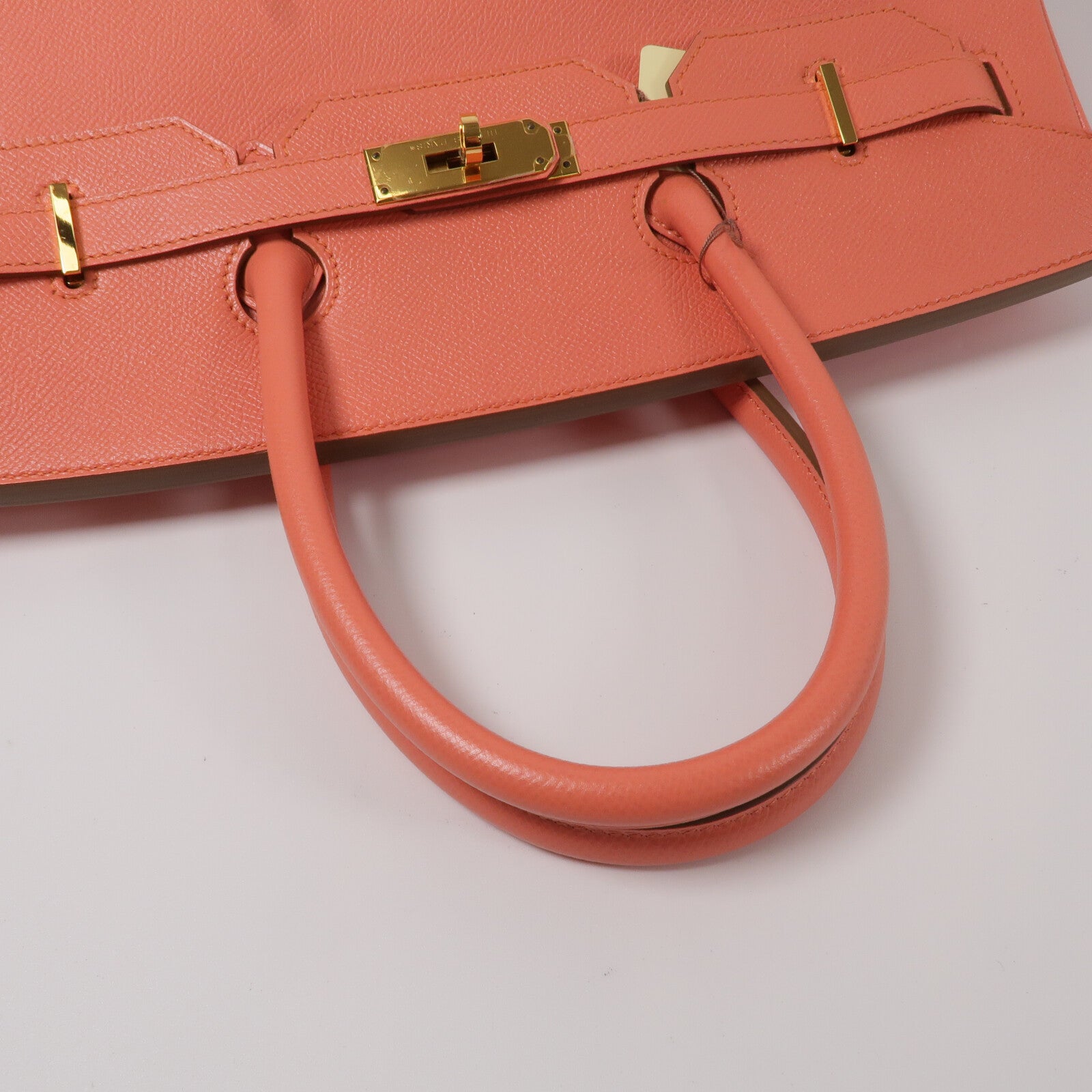 HERMES Epsom皮革Birkin 35手挽袋Flamingo