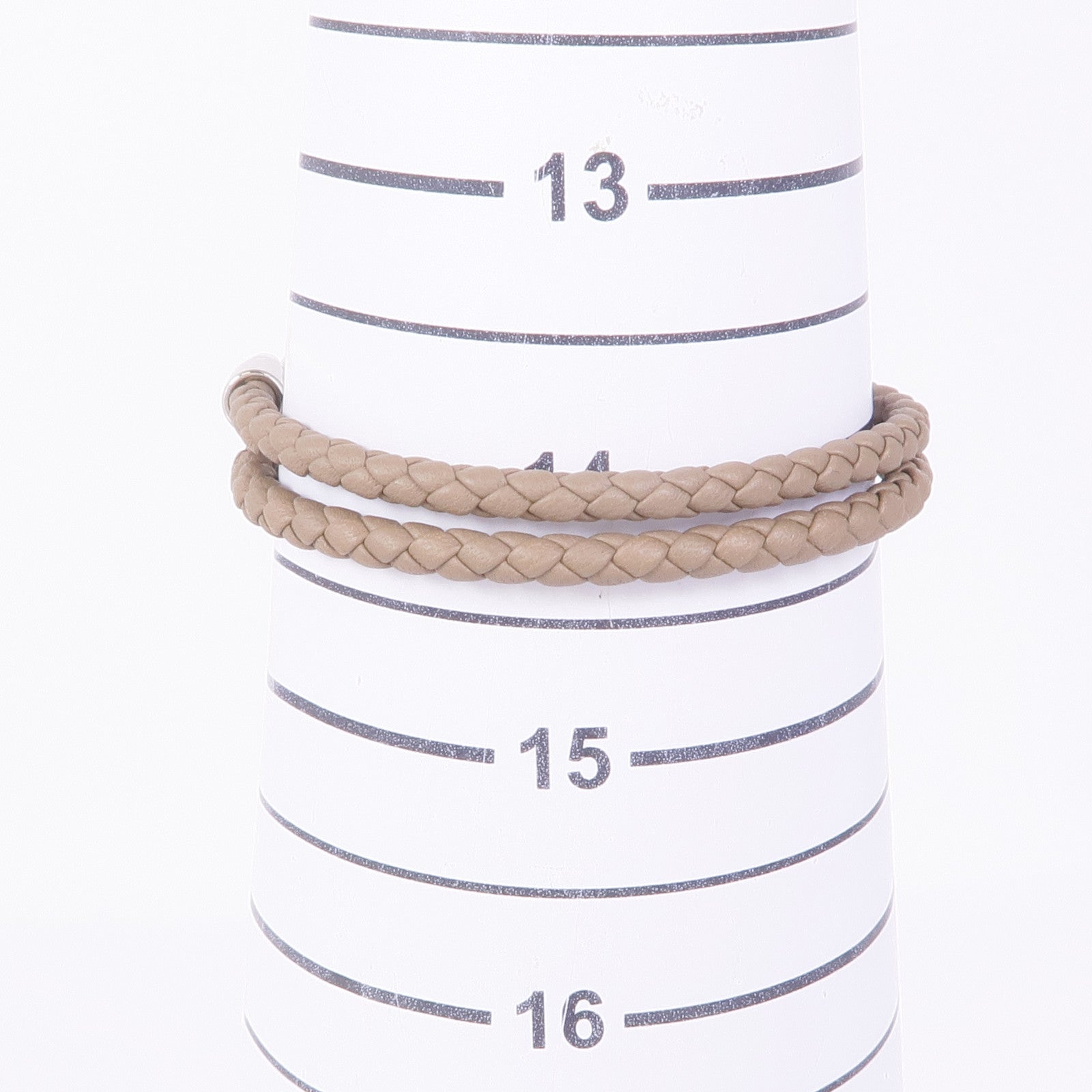 HERMES 皮革Roulis Double Tour銀扣手帶