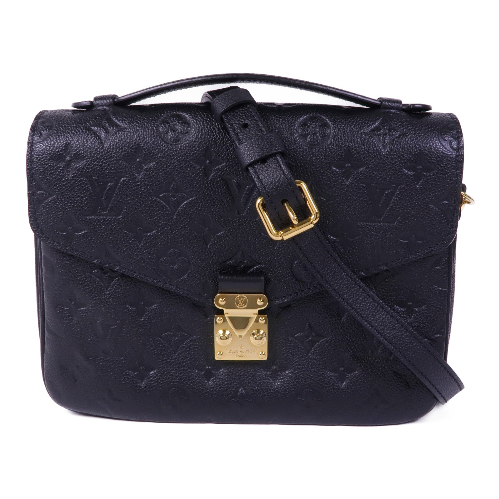LOUIS VUITTON Monogram Empreinte Pochette Metis金扣手挽肩背兩用袋
