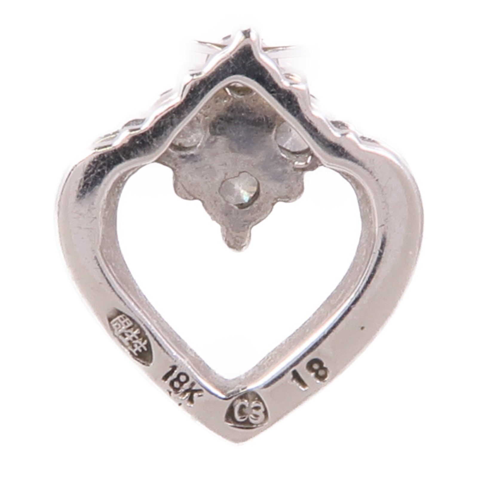 JEWELRY 18K白金Diamond Pendant Top鑽石吊墜
