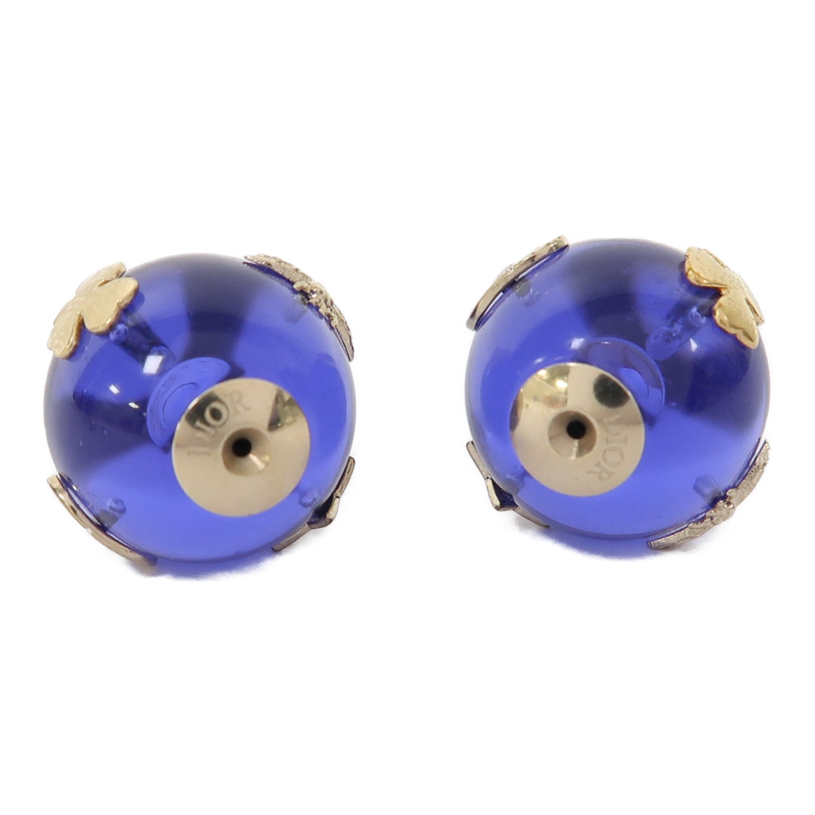Dior 金屬Earrings耳環藍色/金色