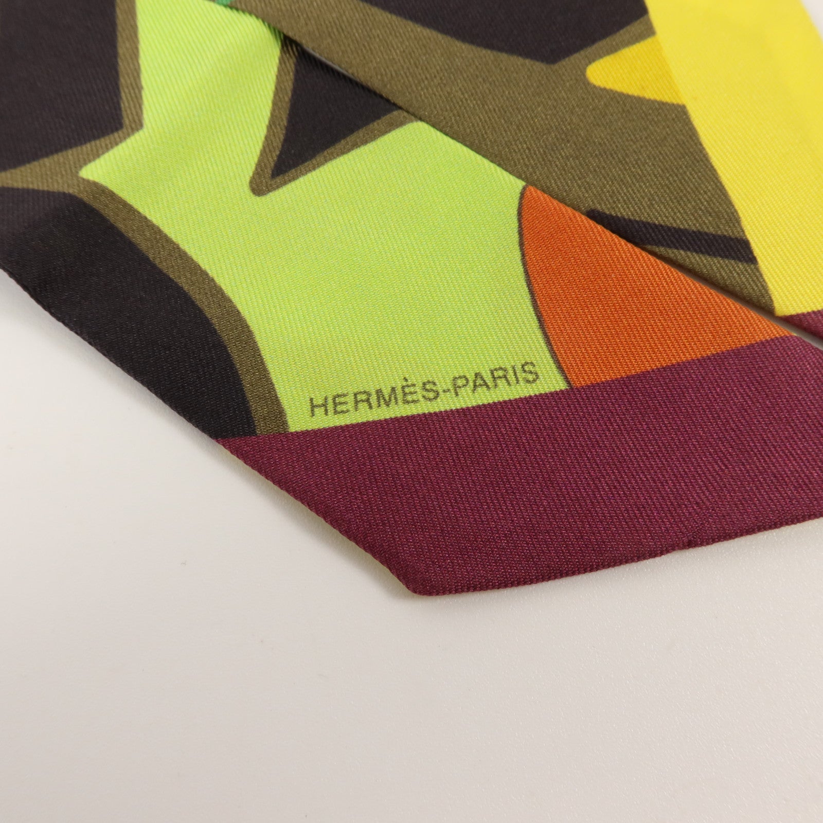 HERMES 絲質Twilly絲巾