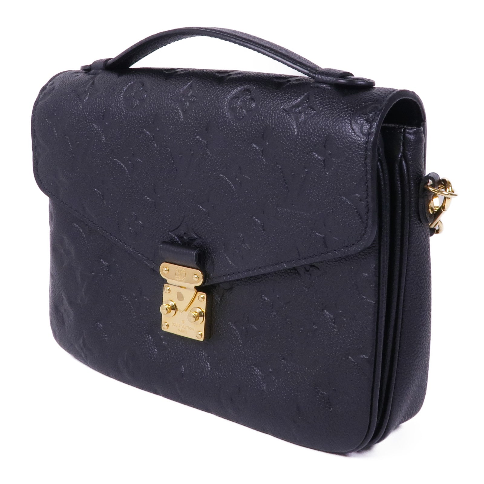 LOUIS VUITTON Monogram Empreinte Pochette Metis金扣手挽肩背兩用袋