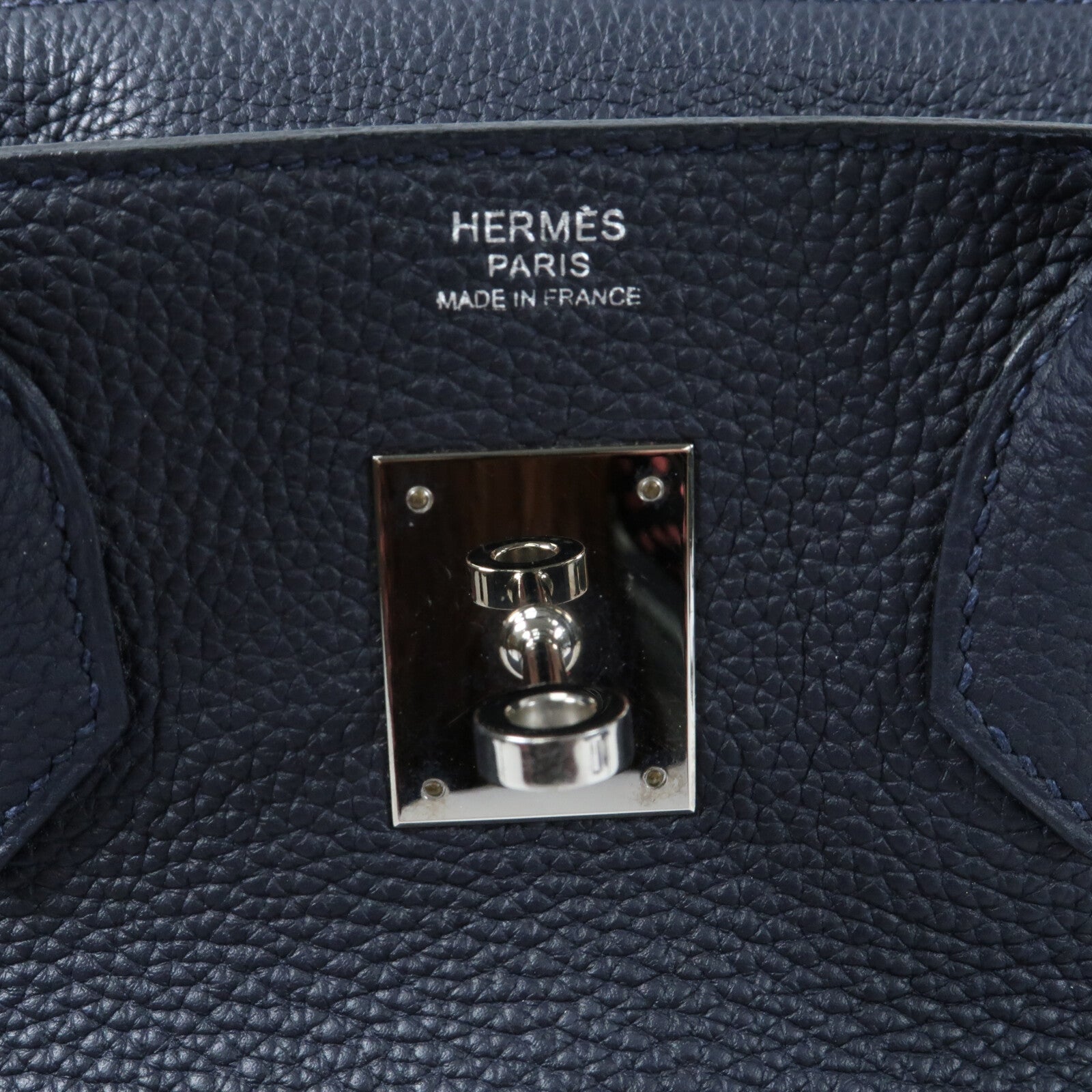 HERMES HERMES Togo皮革Birkin 30銀扣手挽袋Bleu ZelligeEtain