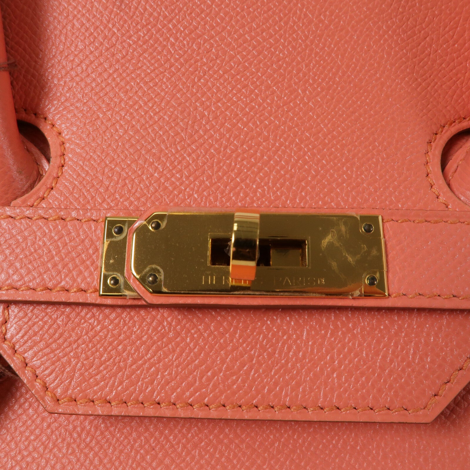 HERMES Epsom皮革Birkin 35手挽袋Flamingo