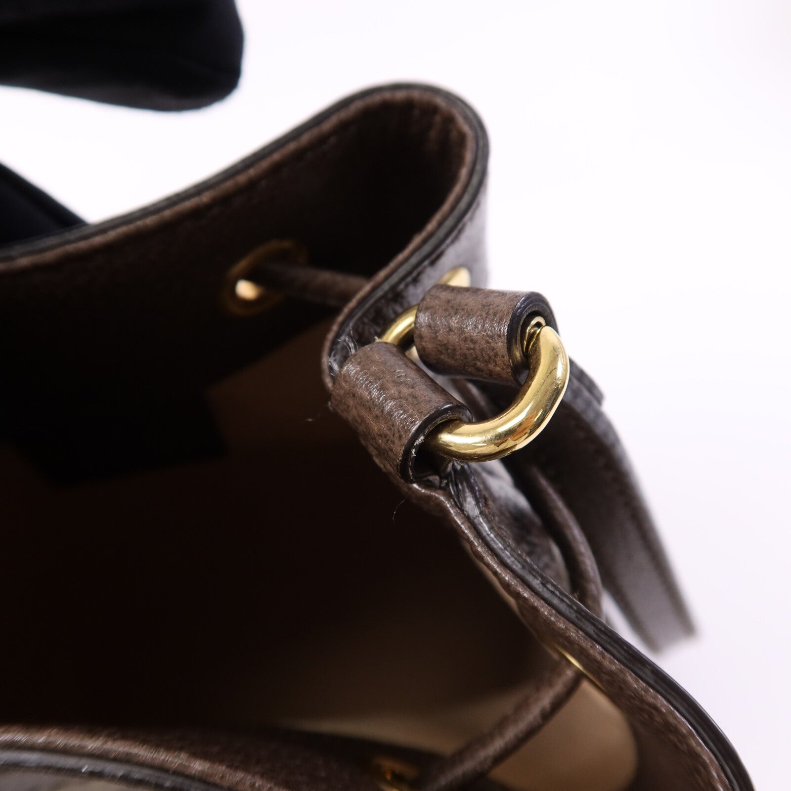 GUCCI 塗層帆布Ophidia Mini Bucket金扣肩背袋