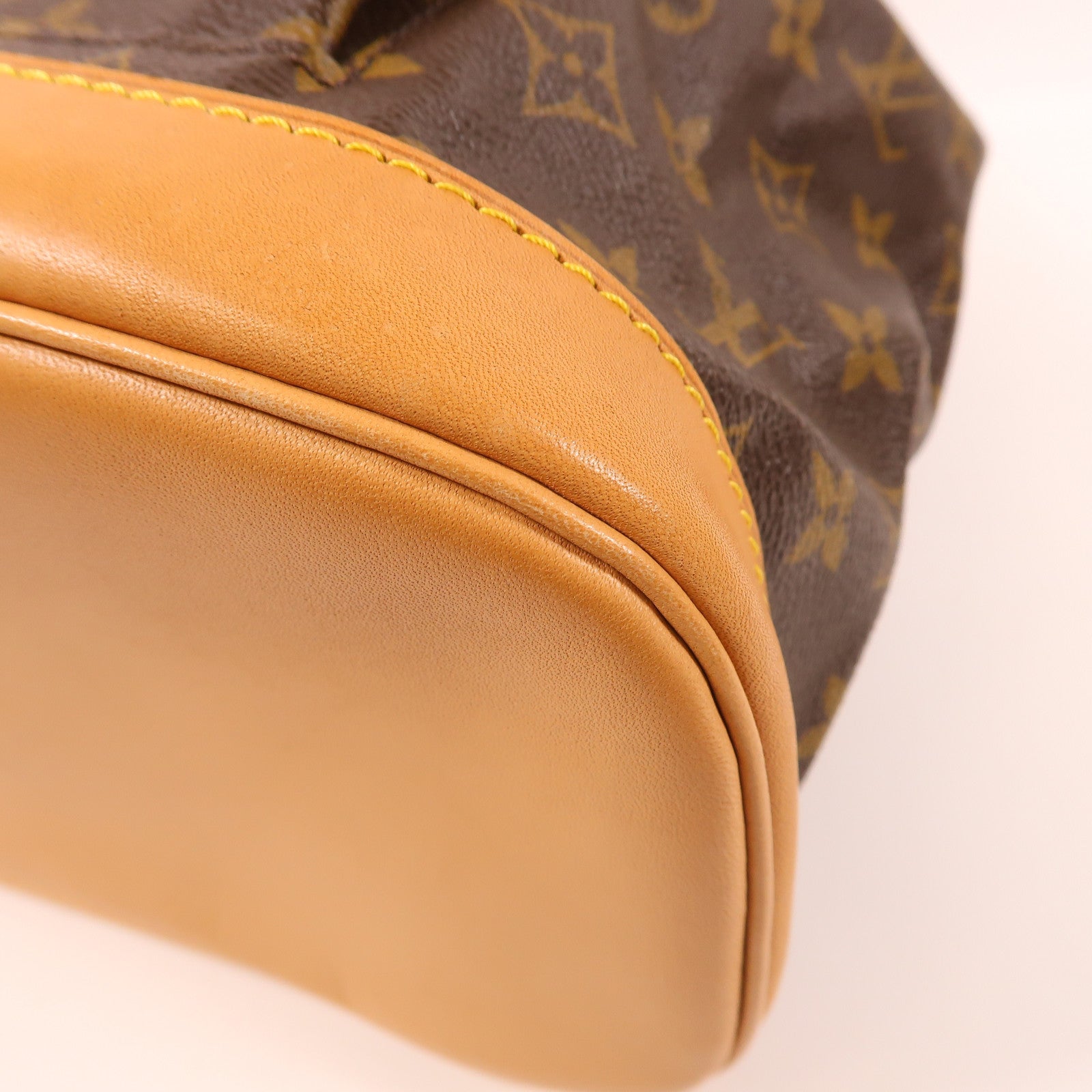 LOUIS VUITTON Monogram Montsouris GM金扣背包啡色