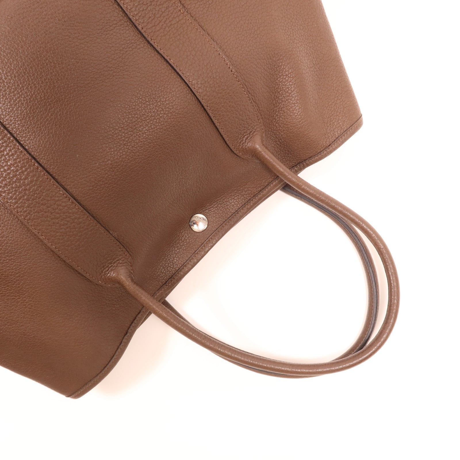 HERMES Negonda皮革Garden Party PM銀扣手挽袋