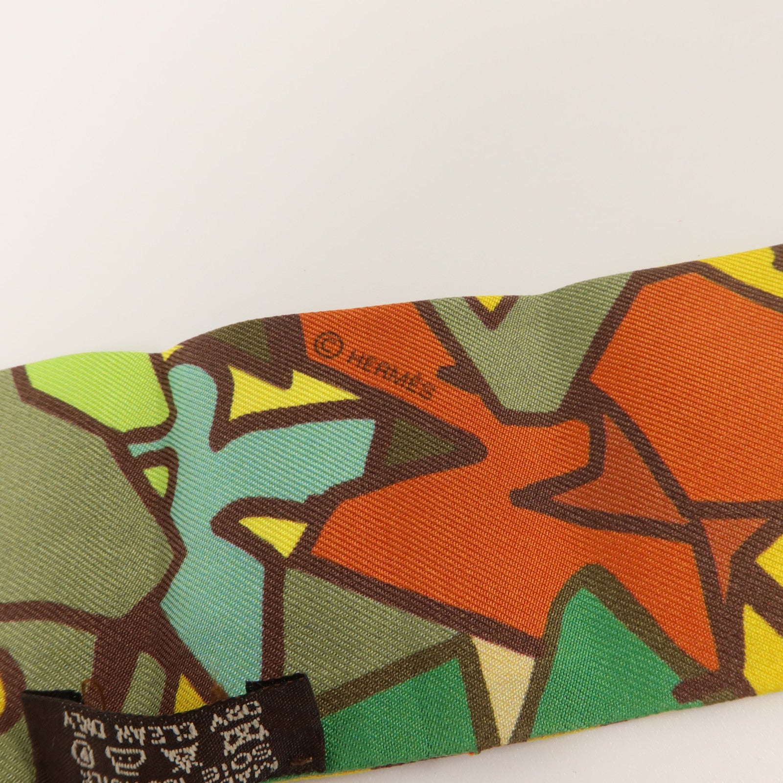 HERMES 絲質Twilly絲巾