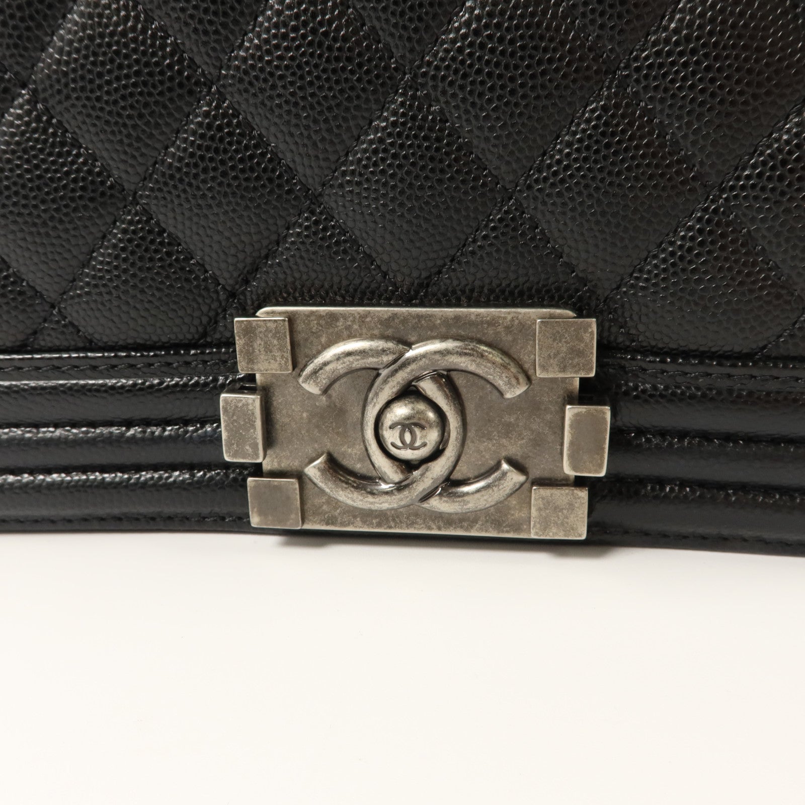 CHANEL 牛皮皮革Boy 20鏈帶肩背袋