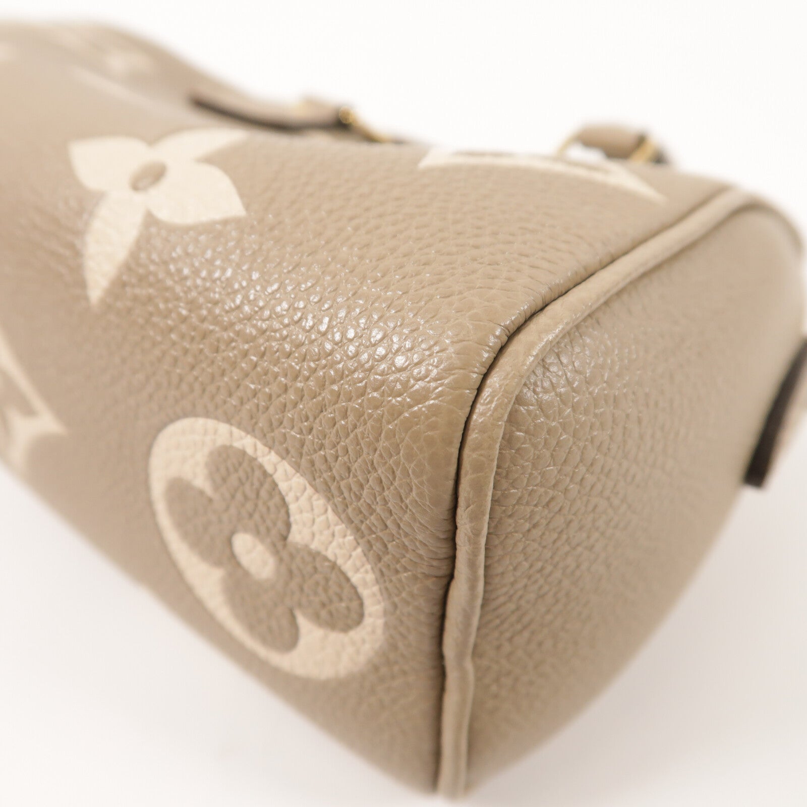 LOUIS VUITTON Monogram Empreinte Nano Speedy金扣手挽肩背兩用袋