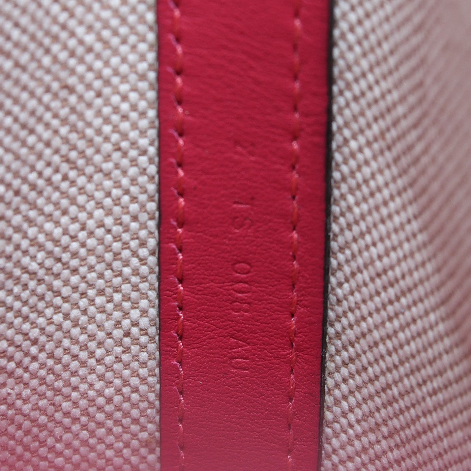 HERMES 帆布Cabas 27手挽肩背兩用袋Rose Extreme粉紅色/綠色